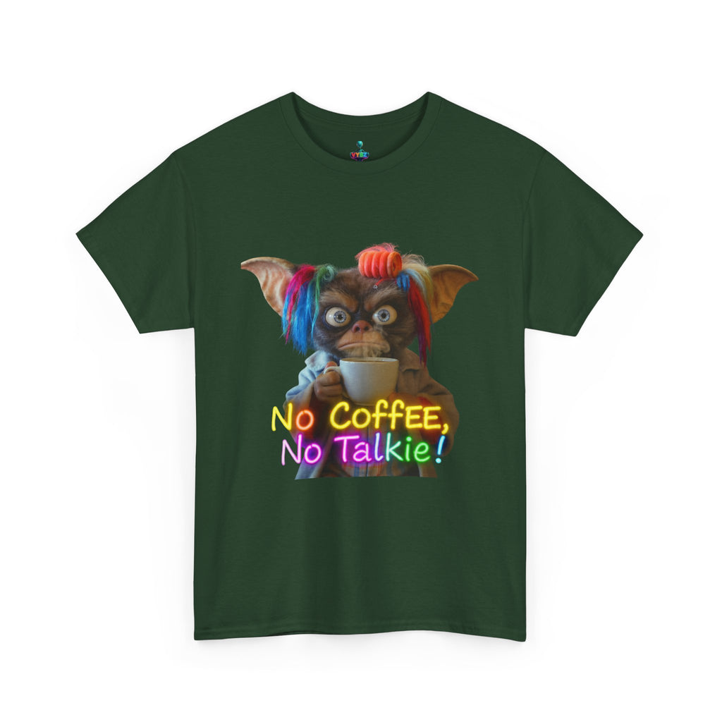 No Coffee, No Talkie Tee — Cute Gremlin Coffee Morning Shirt