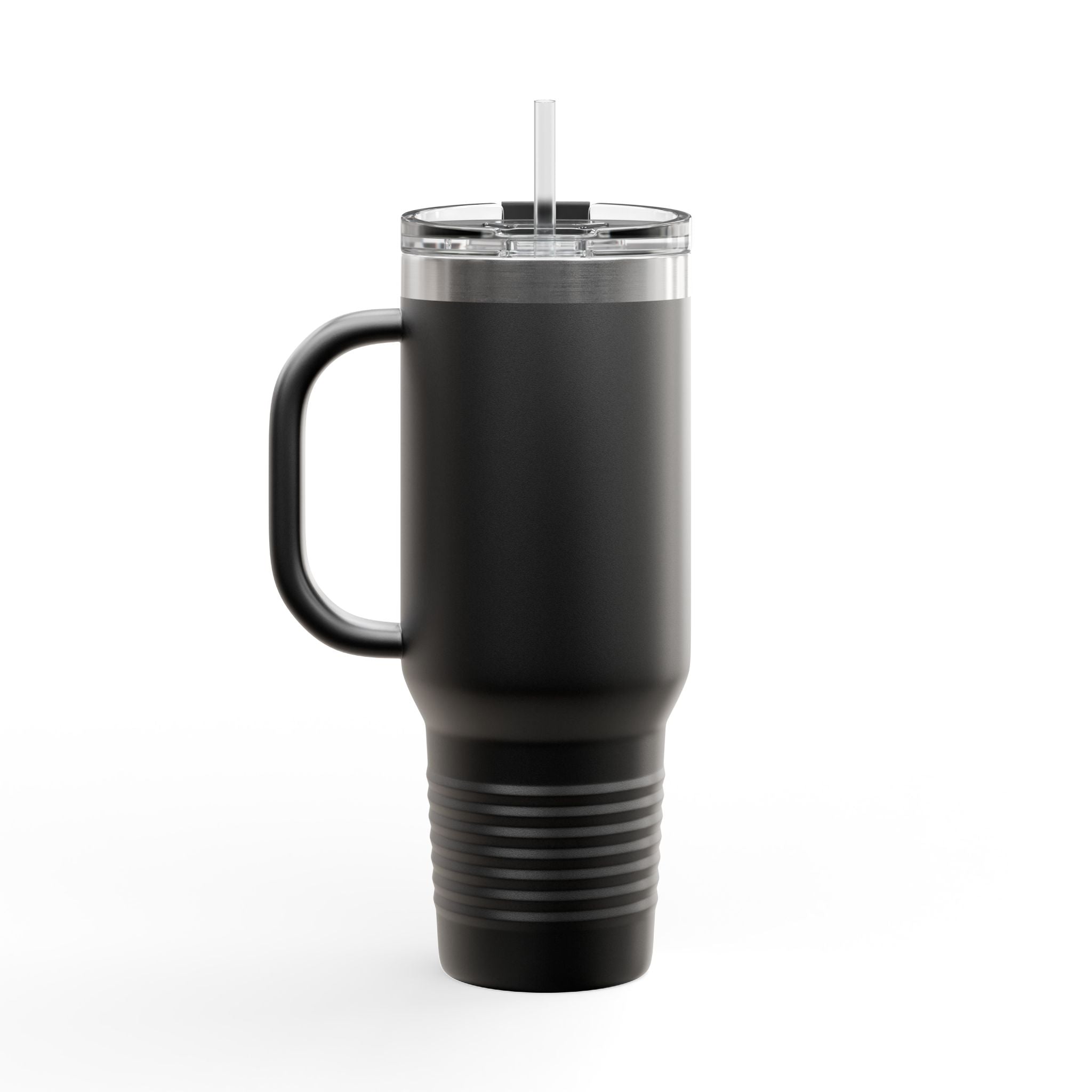 Insulated Travel Mug - Fun Motorcycle Dog Design