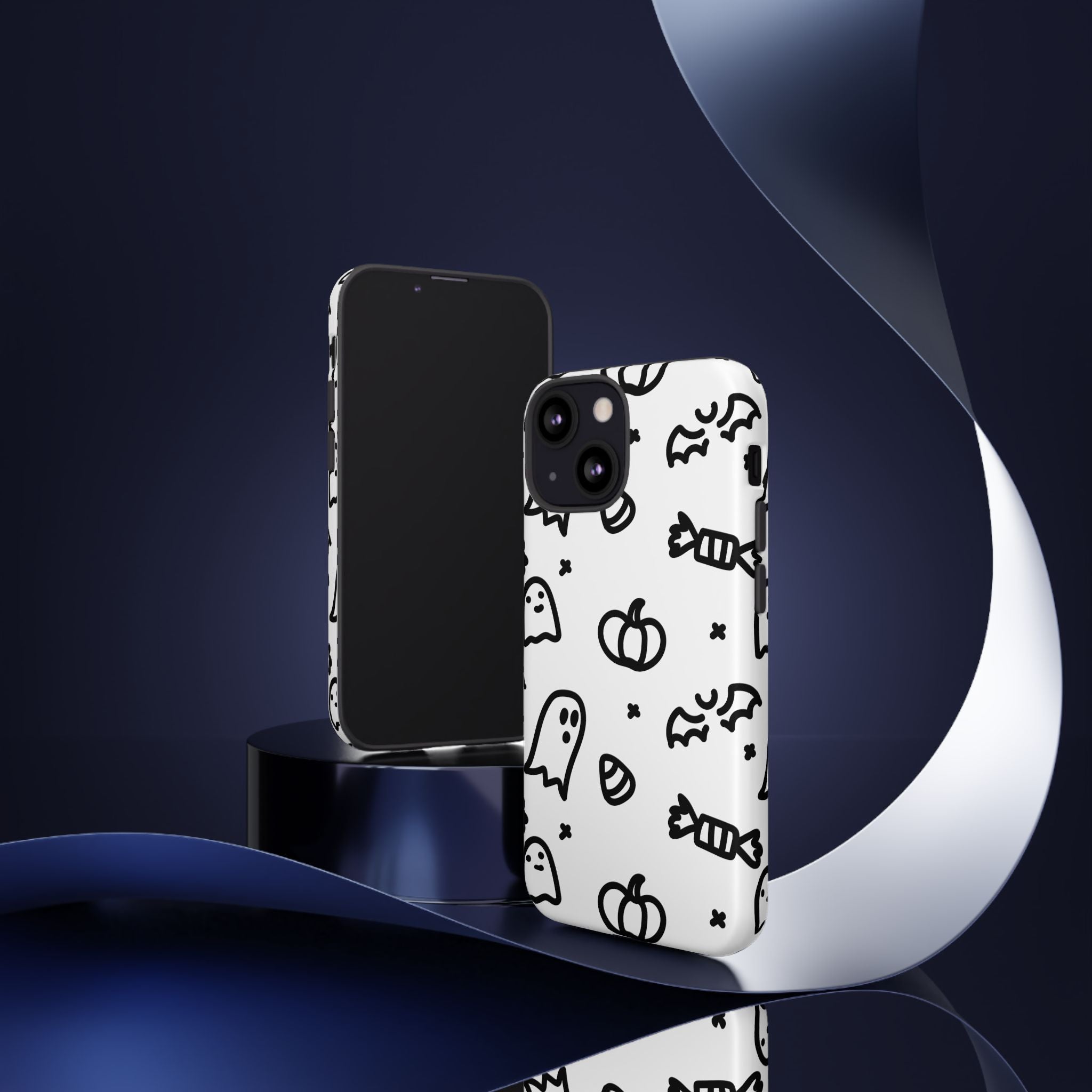 Halloween Themed Phone Case, Spooky Ghosts and Pumpkins, Fall Decor, Costume Party, Trick or Treat