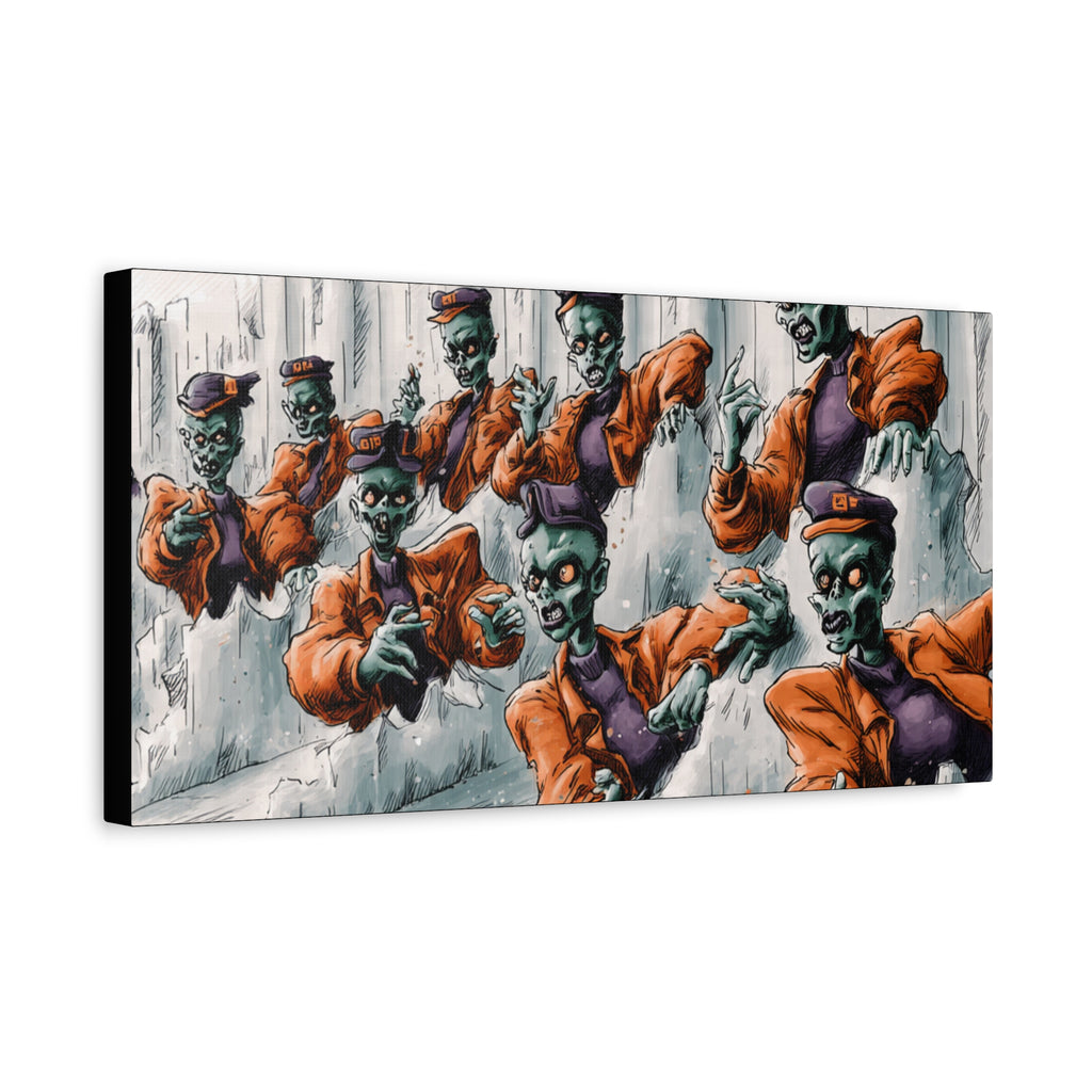 Zombie Chorus Matte Canvas Wall Art