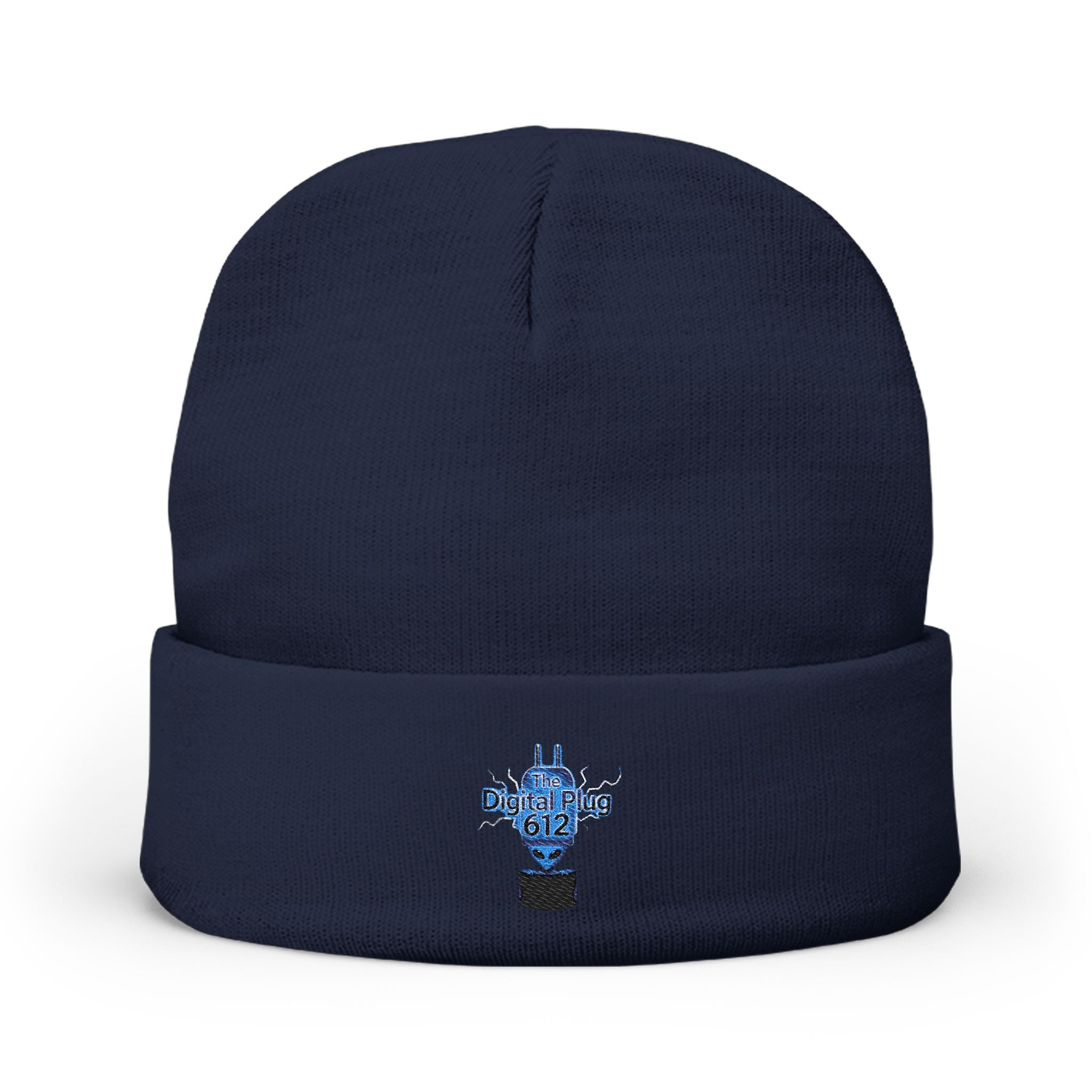 Embroidered Knit Digital Plug 612 Beanie