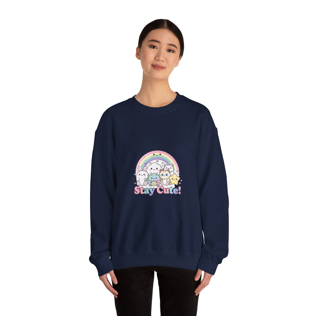Candy Kawaii Rainbow Crewneck Sweatshirt | pastel kawaii aesthetic