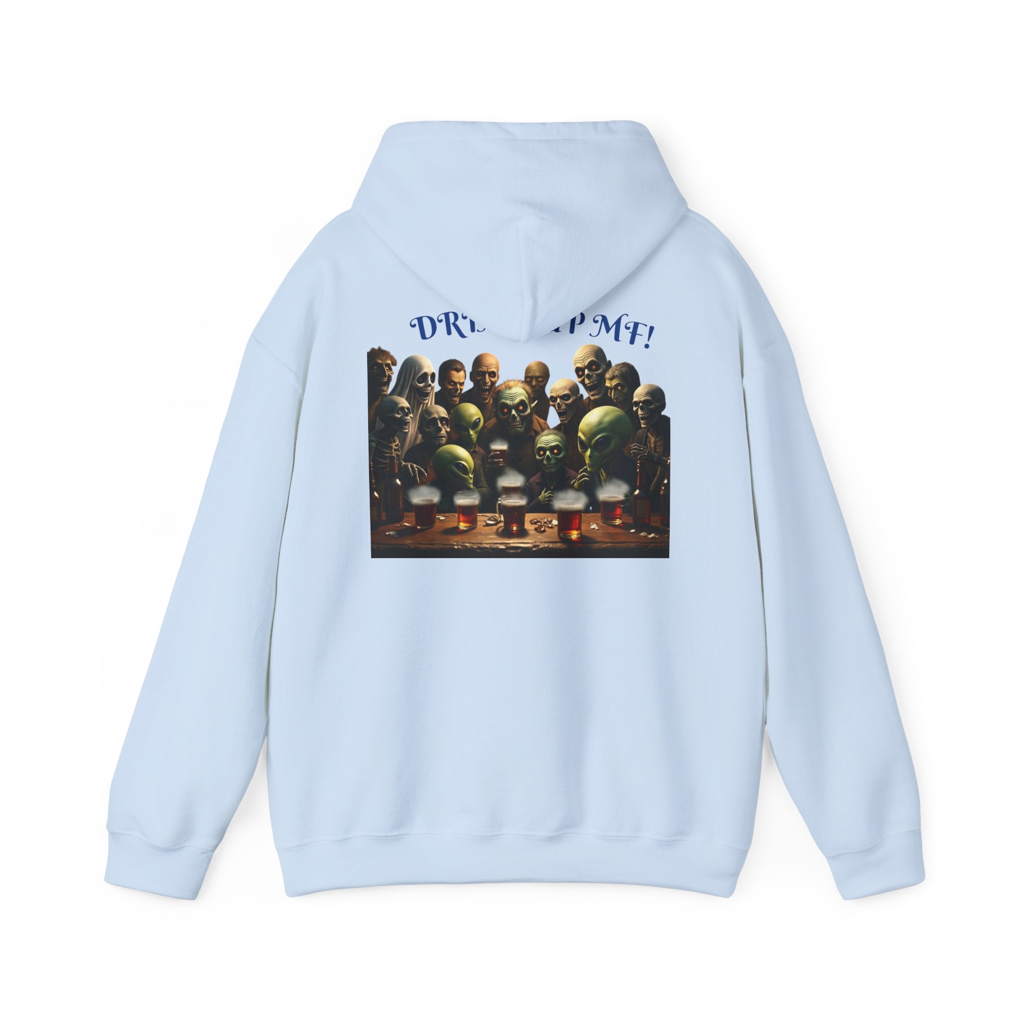 VYBZ Aliens and Monsters Unisex Hooded Sweatshirt - Funny Quote Design