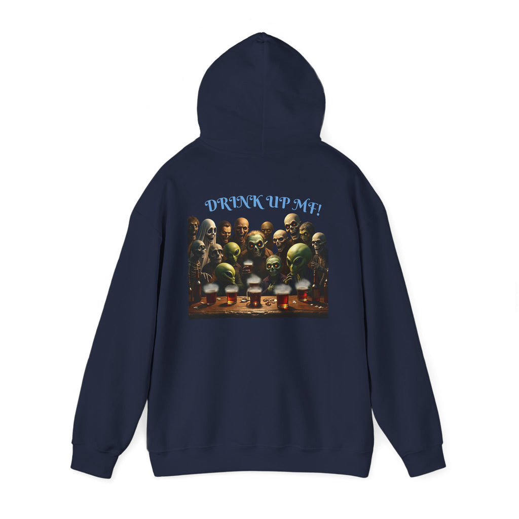 VYBZ Aliens and Monsters Unisex Hooded Sweatshirt - Funny Quote Design