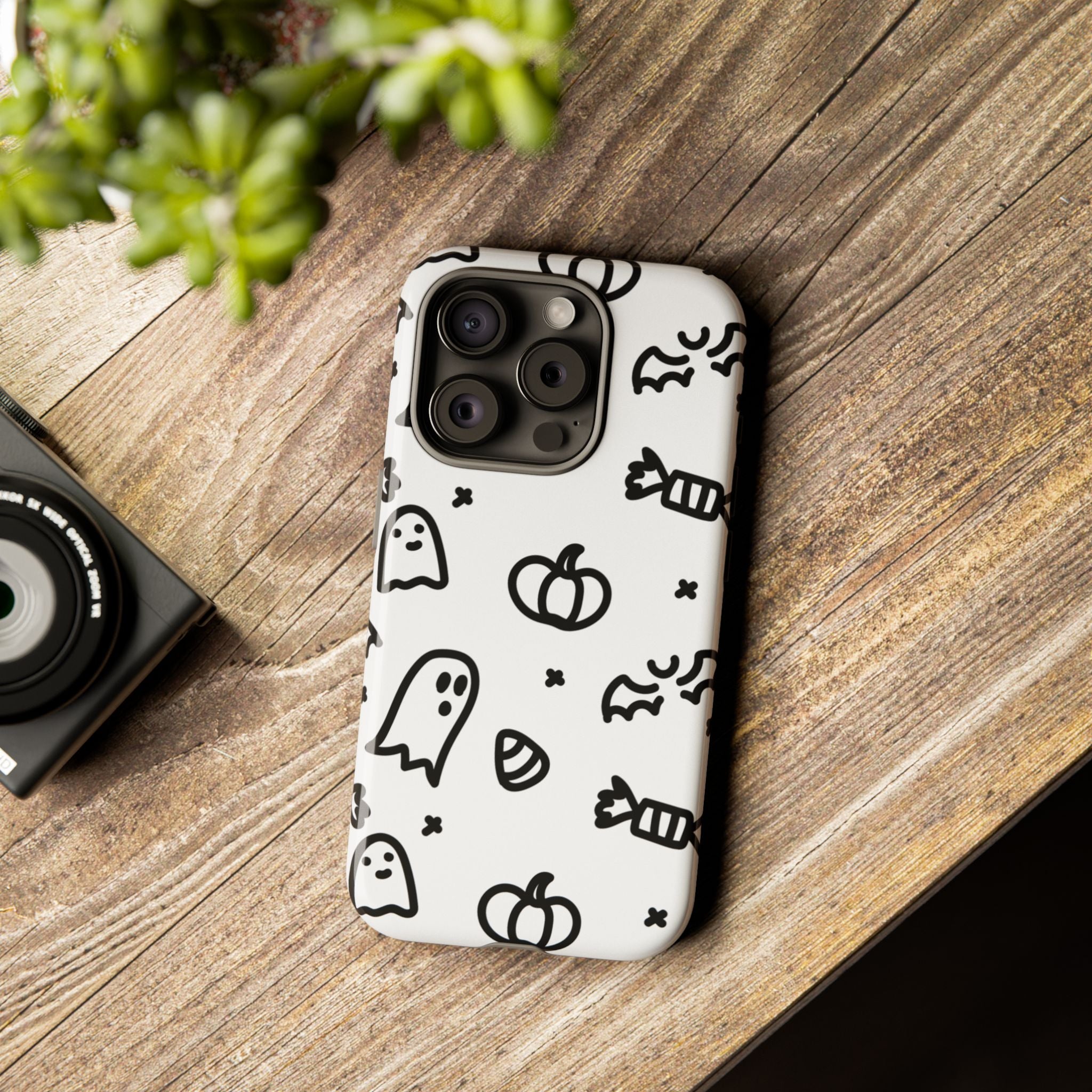 Halloween Themed Phone Case, Spooky Ghosts and Pumpkins, Fall Decor, Costume Party, Trick or Treat