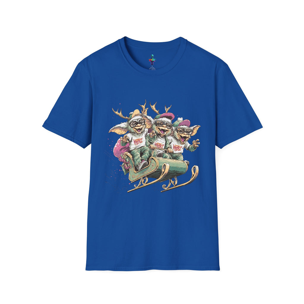 Christmas Gremlin Trio Sleigh T-Shirt