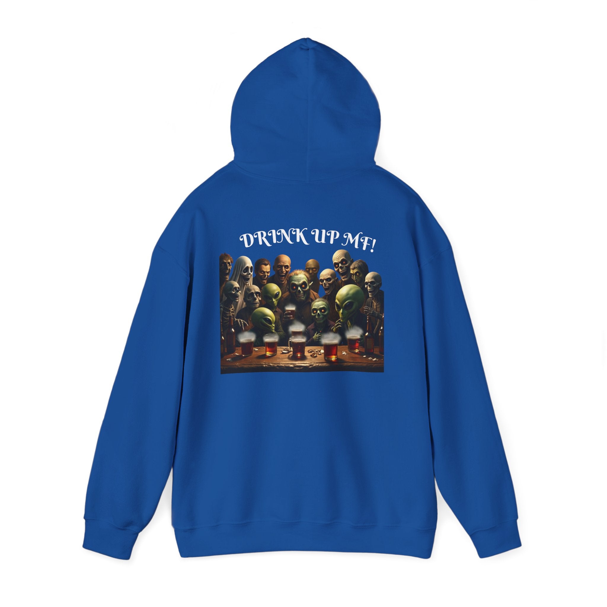 VYBZ Aliens and Monsters Unisex Hooded Sweatshirt - Funny Quote Design