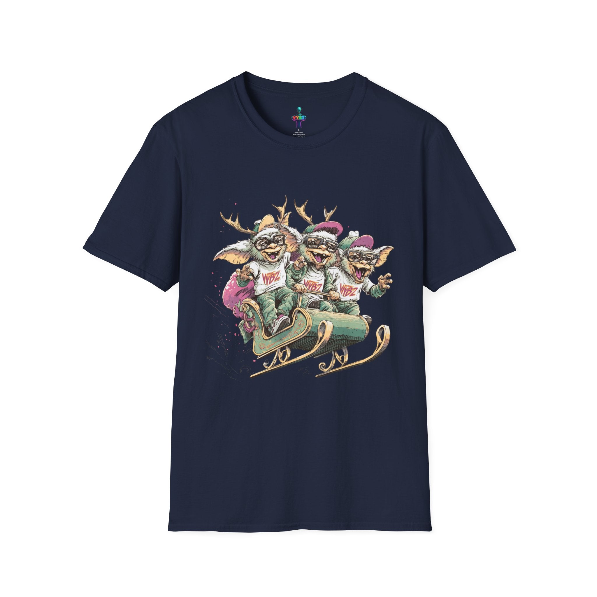 Christmas Gremlin Trio Sleigh T-Shirt