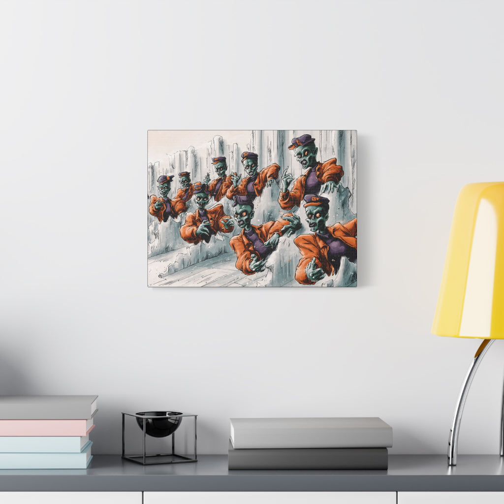 Zombie Chorus Matte Canvas Wall Art
