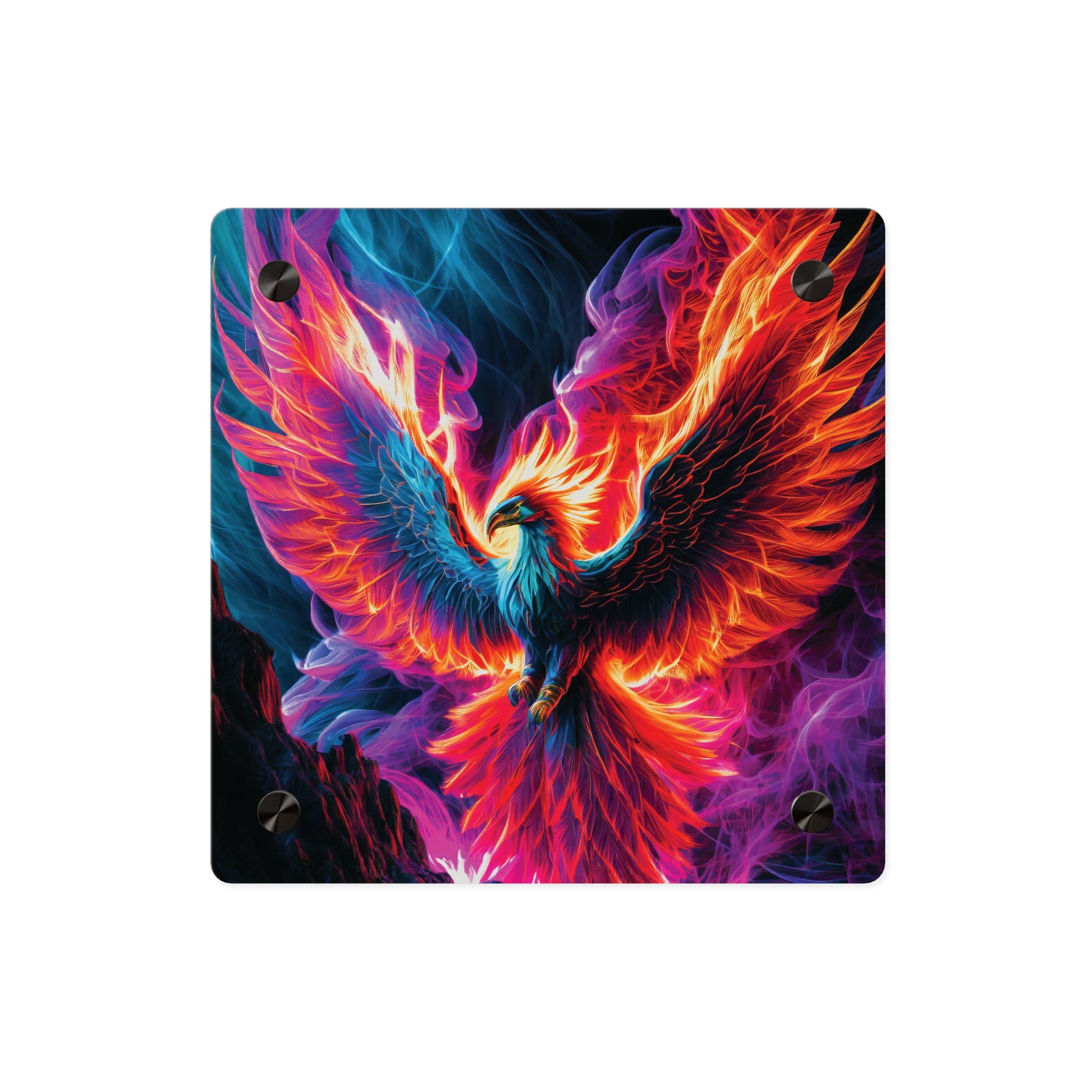 Vibrant Phoenix Acrylic Wall Art