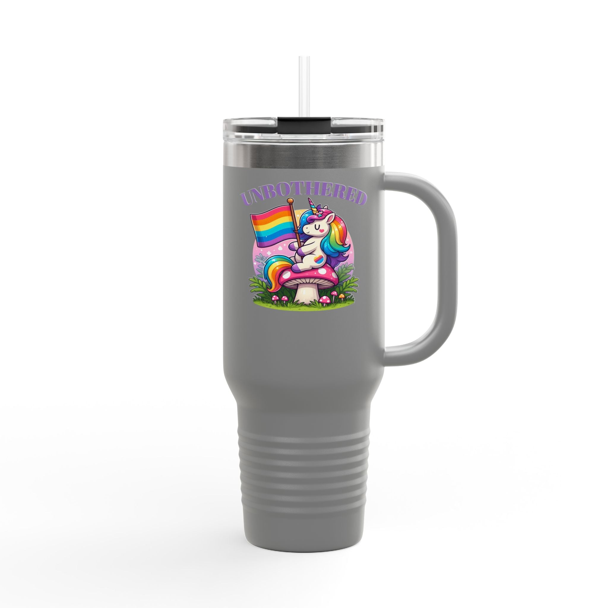 Rainbow Unicorn Insulated 40oz Travel Mug