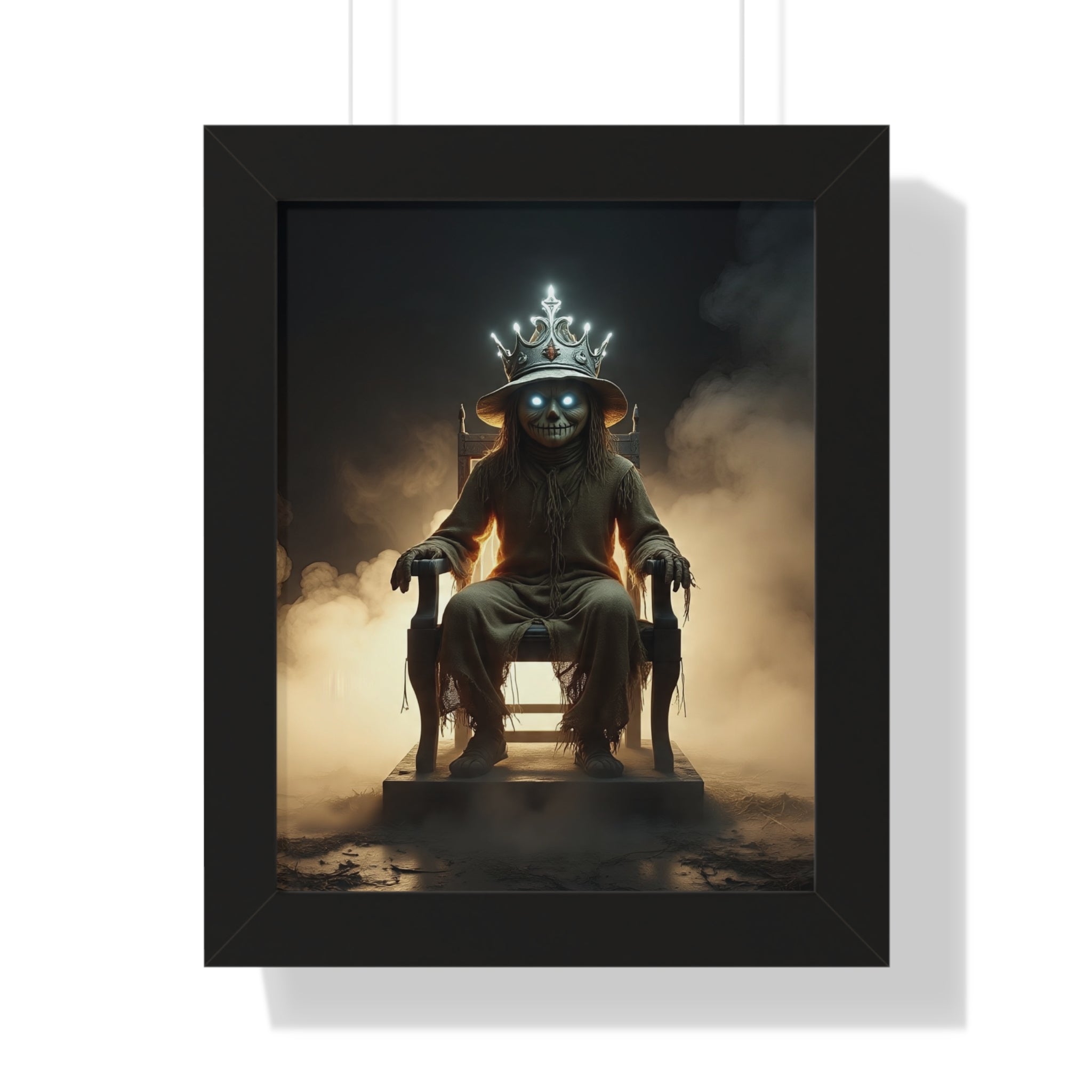 Whimsical Framed Vertical Poster - Unique Wall Art for Home Decor, Halloween Decor, Gift for Animal Lovers, Mystical Artwork, Fantasy Decor