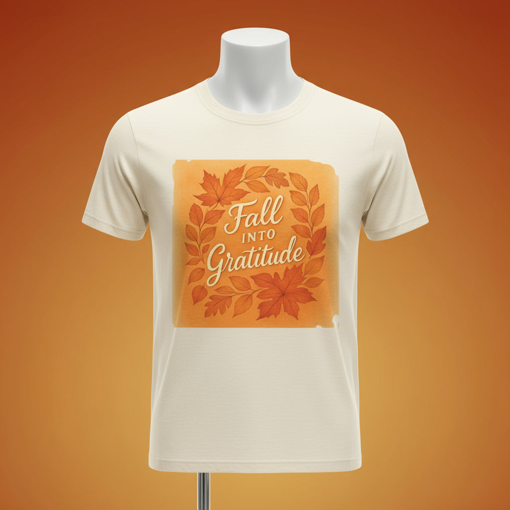 Fall into Gratitude Unisex Jersey Short Sleeve Tee