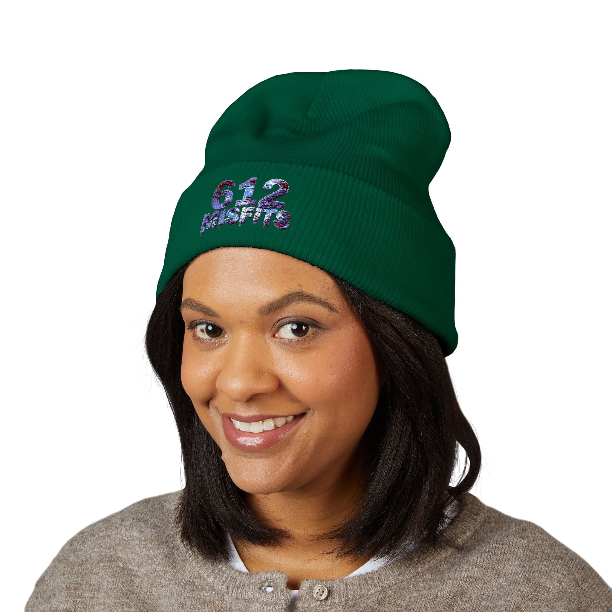 612 Misfit Embroidered Cuffed Beanie
