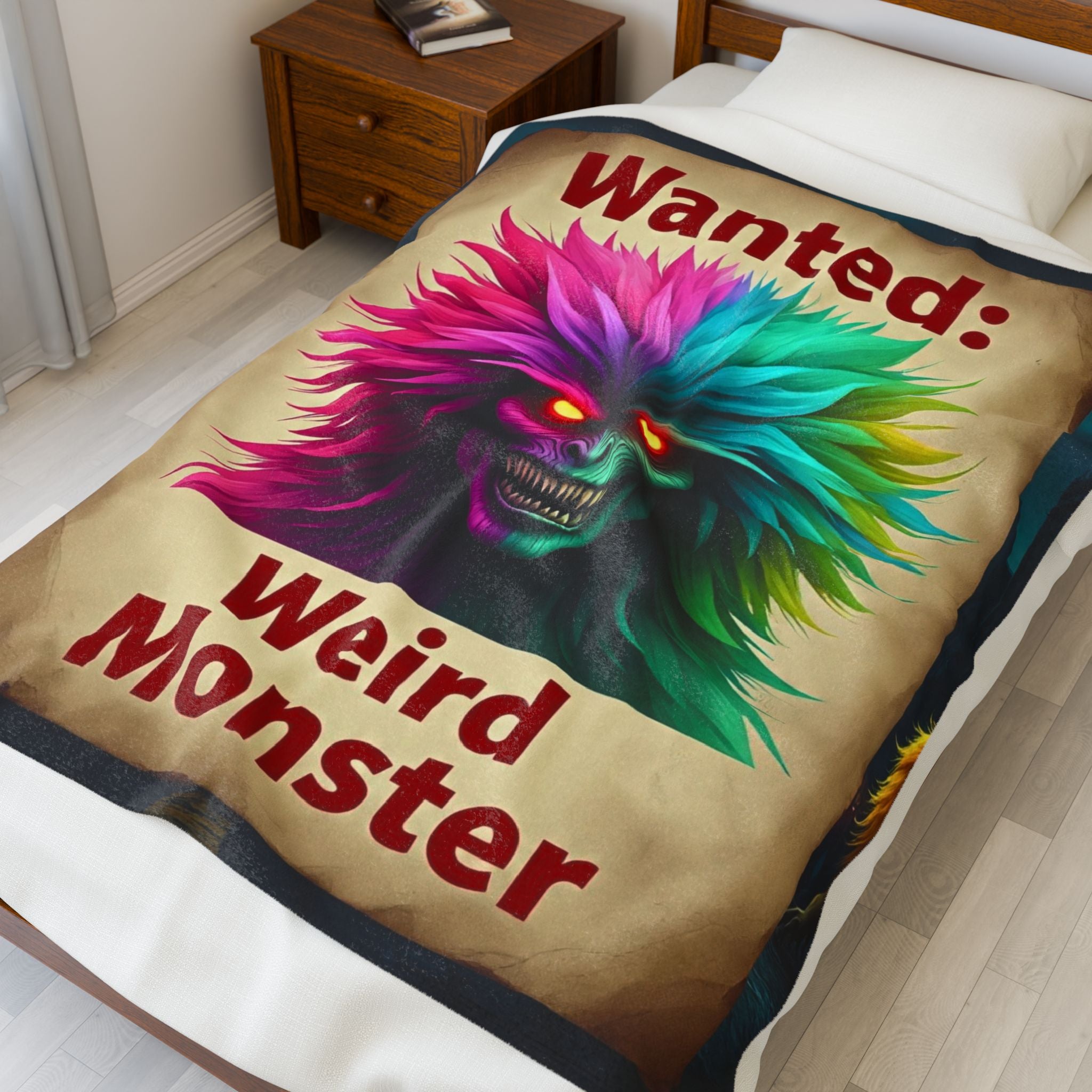 Wanted: Weird Monster Plush Blanket