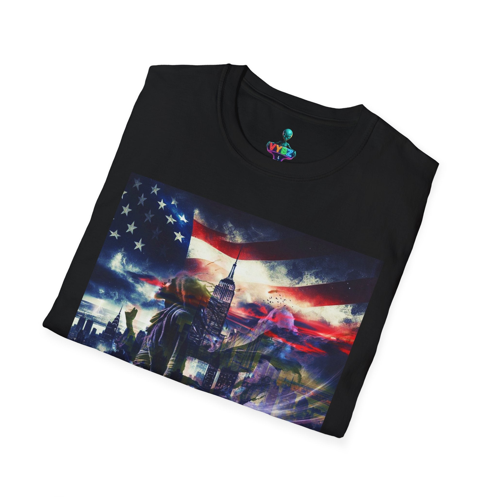 VYBZ Freedom-Themed Graphic Tee