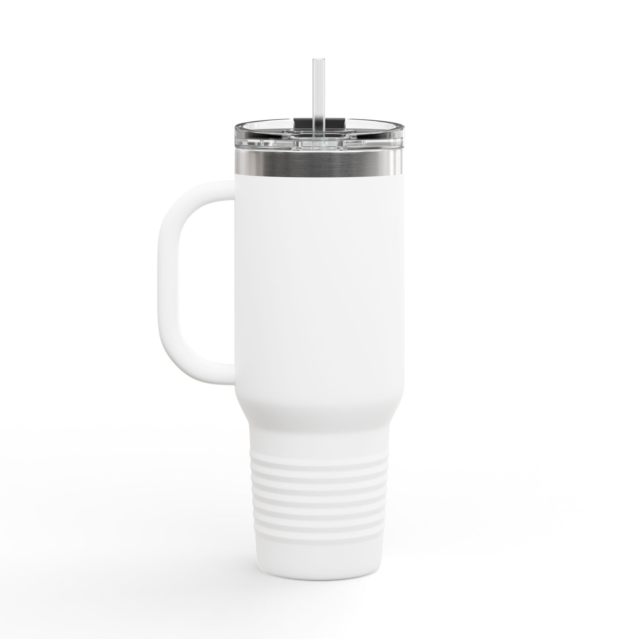 Insulated Travel Mug - Fun Motorcycle Dog Design