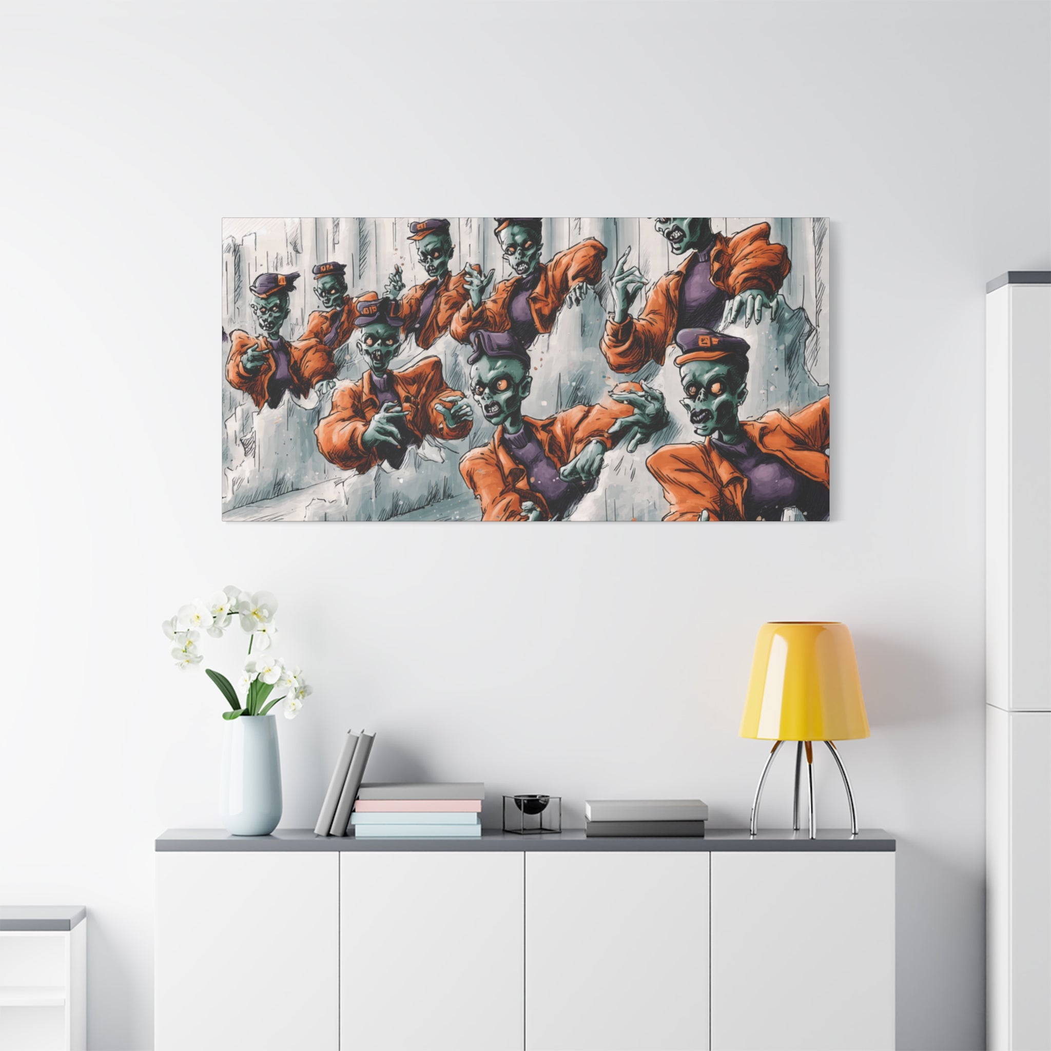 Zombie Chorus Matte Canvas Wall Art