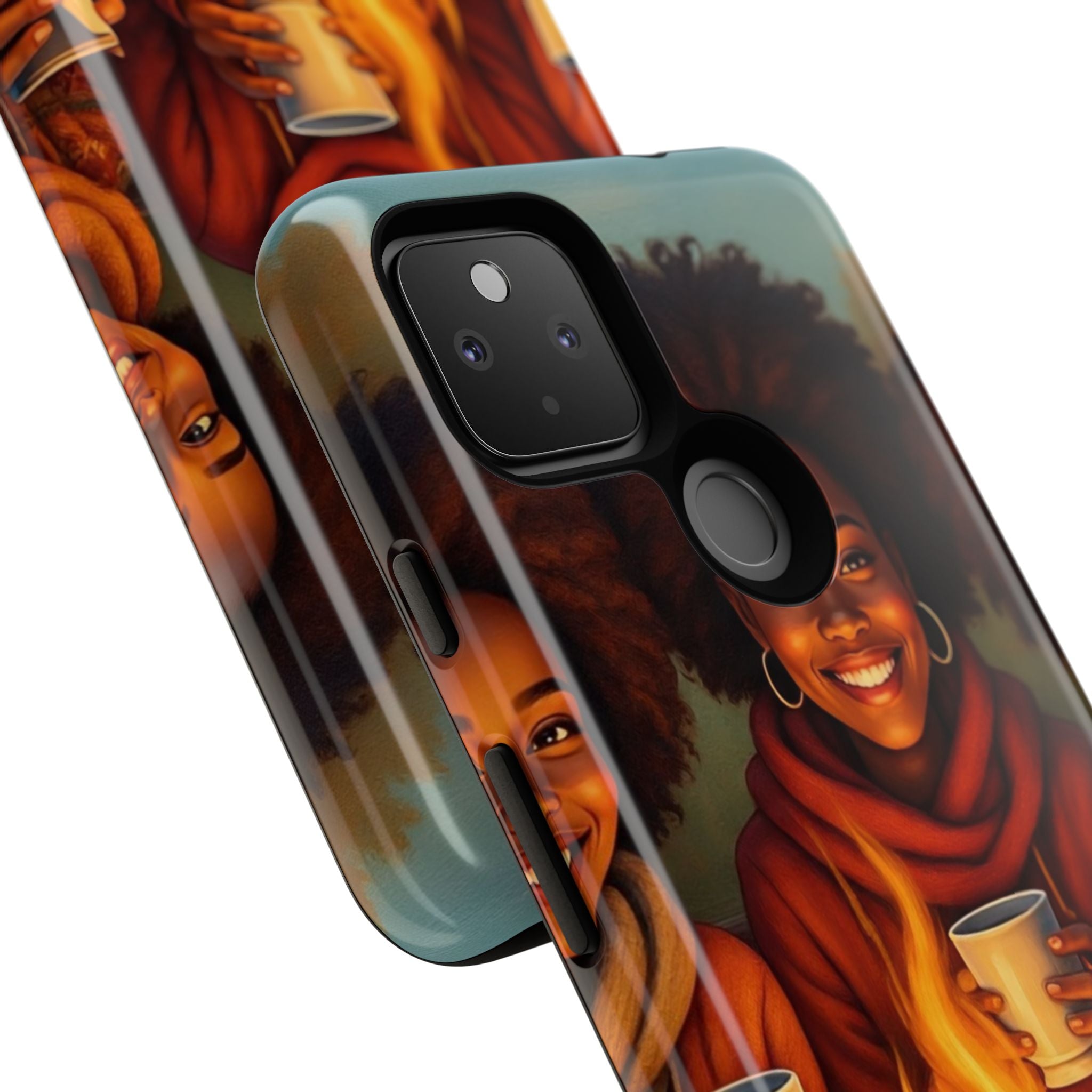 Cozy Phone Case for Campfire Lovers, Tough Cases with Inspirational Design, Perfect Gift for Friends, Birthday Present, Nature Vibe