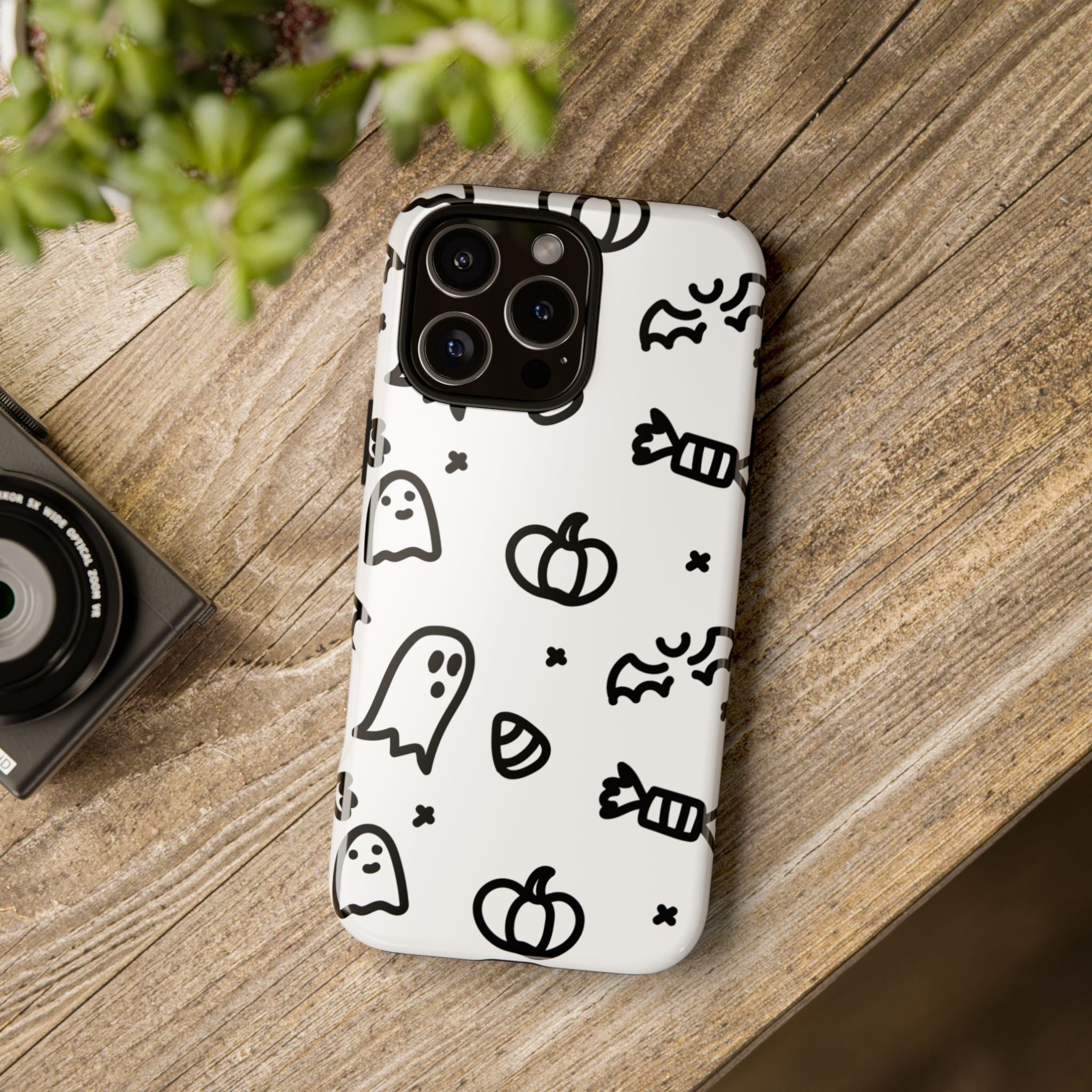 Halloween Themed Phone Case, Spooky Ghosts and Pumpkins, Fall Decor, Costume Party, Trick or Treat