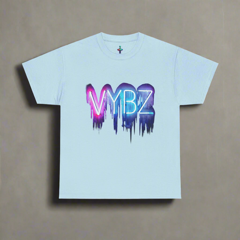 VYBZ Neon Drip Unisex Heavy Cotton Tee, Graphic Tee, Streetwear, Music Festival Shirt, Casual Wear, Gift for Friends
