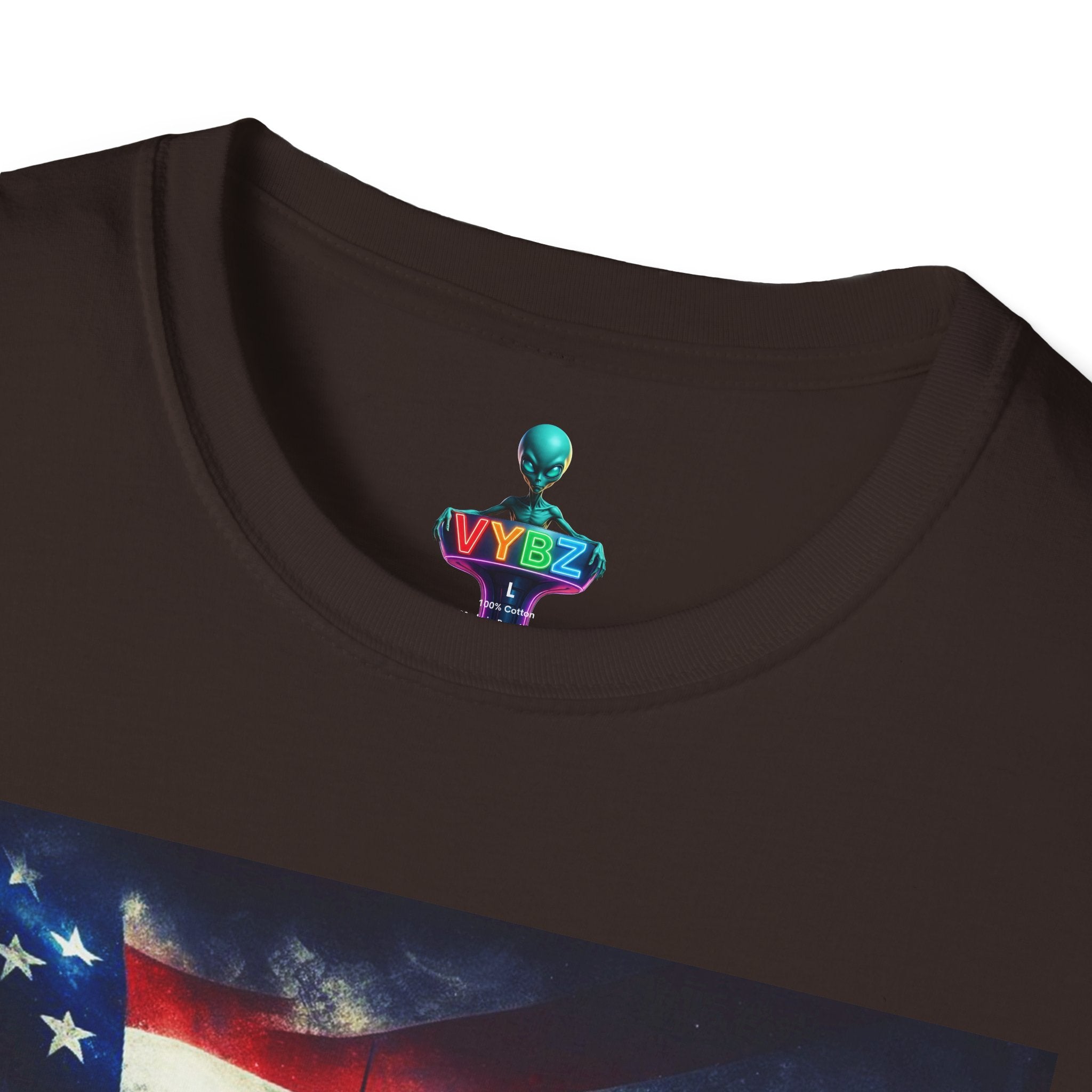 VYBZ Freedom-Themed Graphic Tee