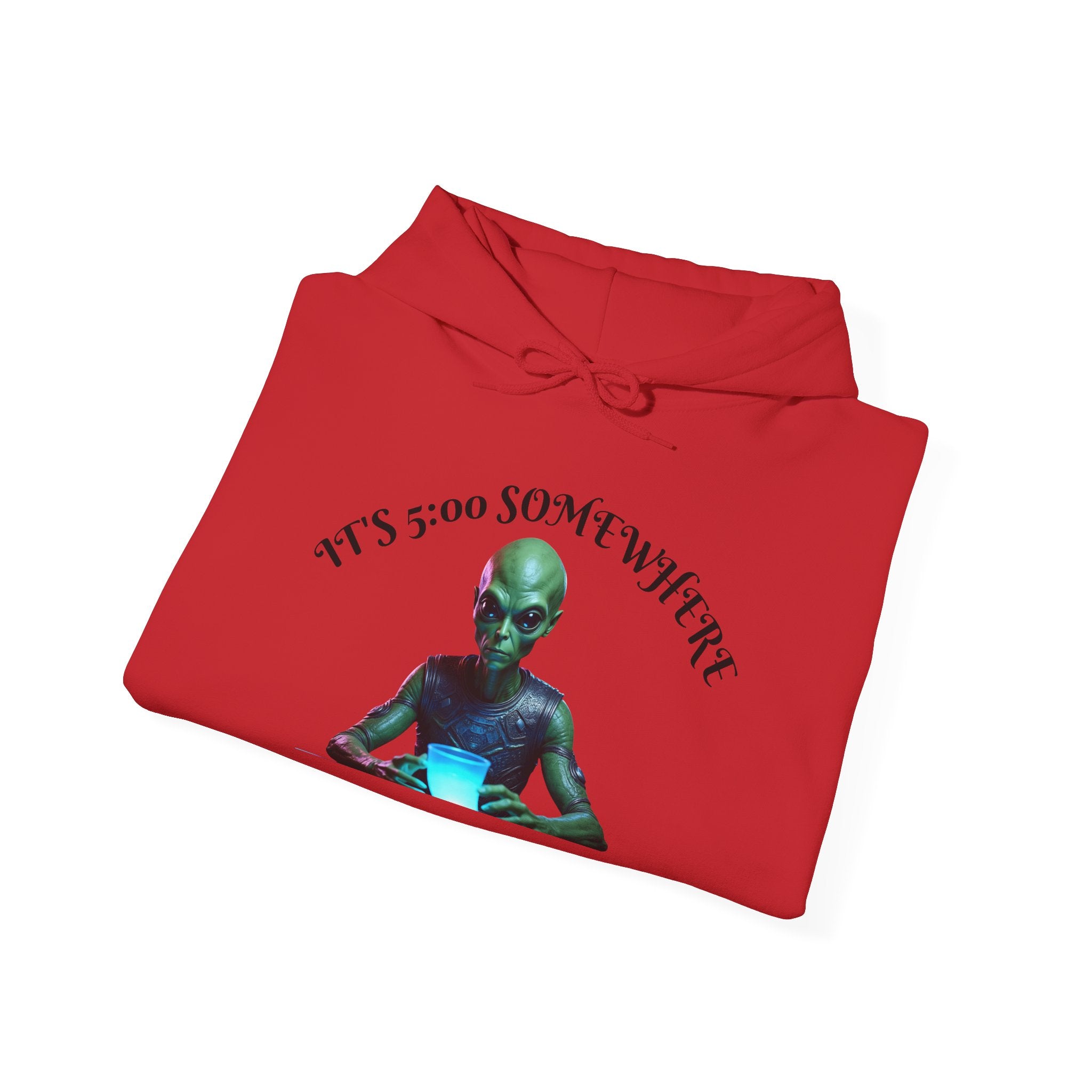 VYBZ Aliens and Monsters Unisex Hooded Sweatshirt - Funny Quote Design