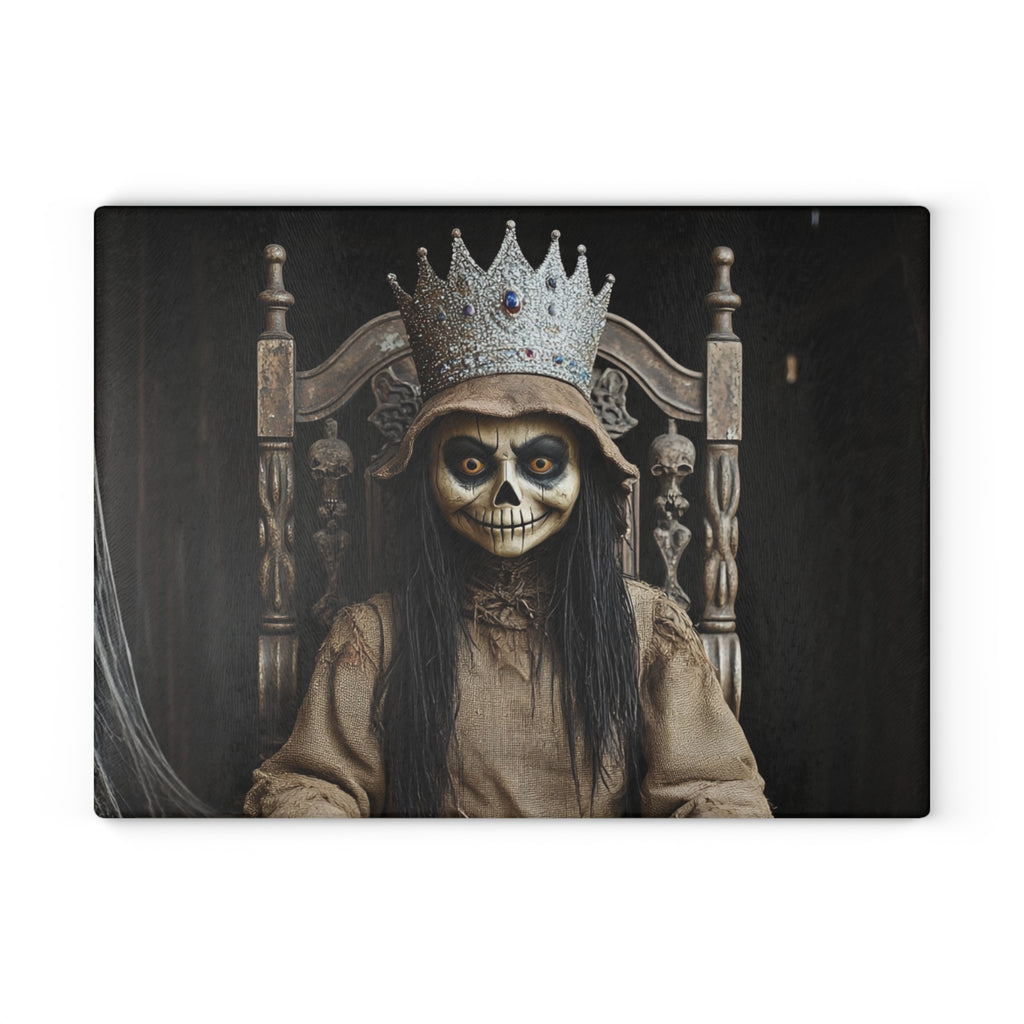 Spooky Skeleton Queen Glass Cutting Board, Halloween Decor, Unique Kitchen Gift, Gothic Culinary Art, Cooking Gift for Her, Party [...]