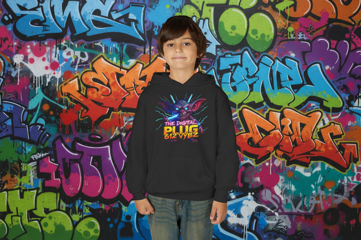 612 Misfits "Plugz" Character Youth Hoodie — Graphic Sweatshirt