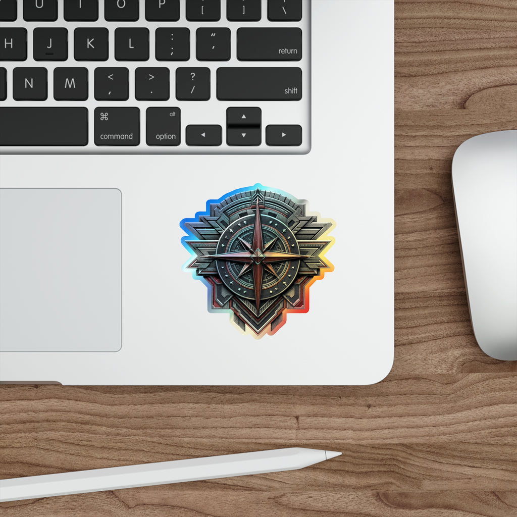 North Star Rebel Emblem Minnesota Holographic Die-cut Sticker