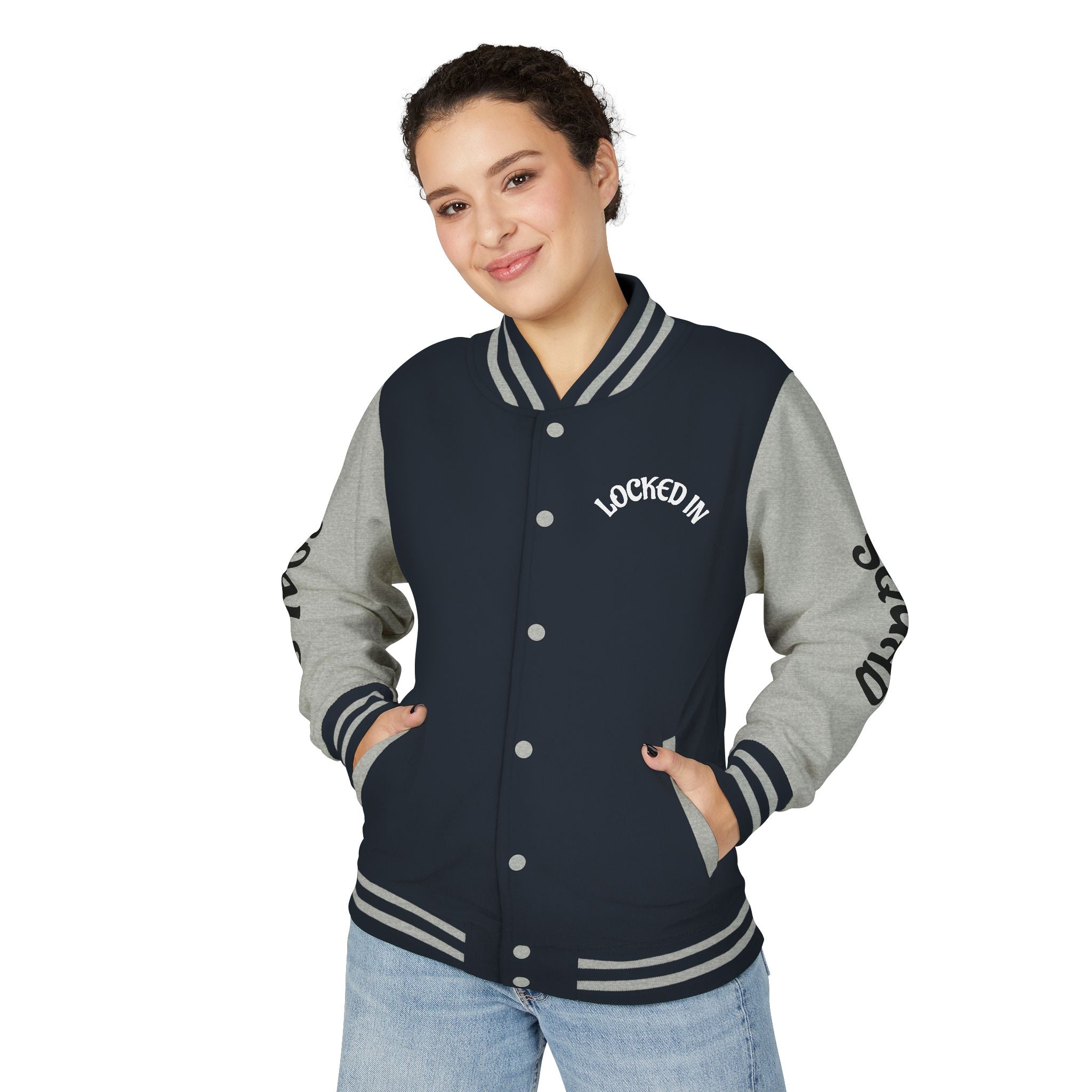 VYBZ "Locked In Goals" Heavyweight Letterman Jacket