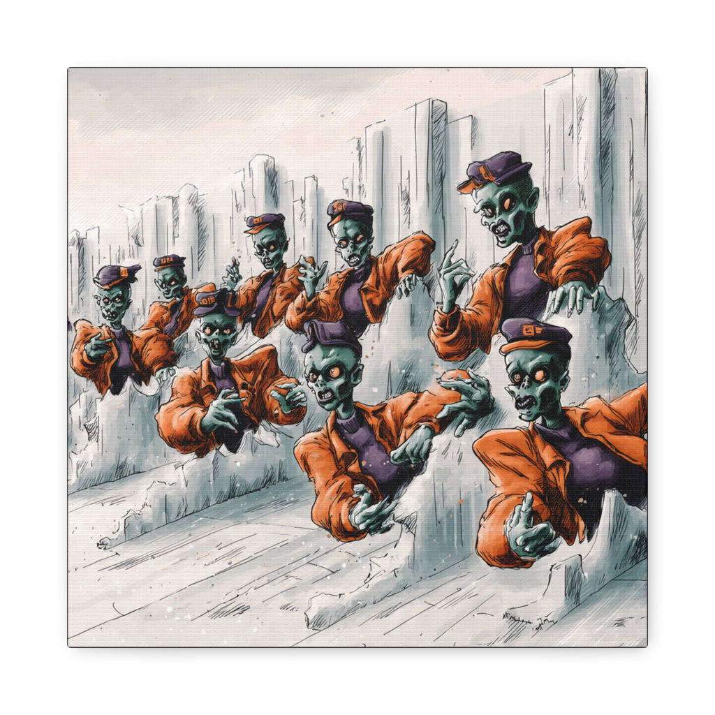 Zombie Chorus Matte Canvas Wall Art