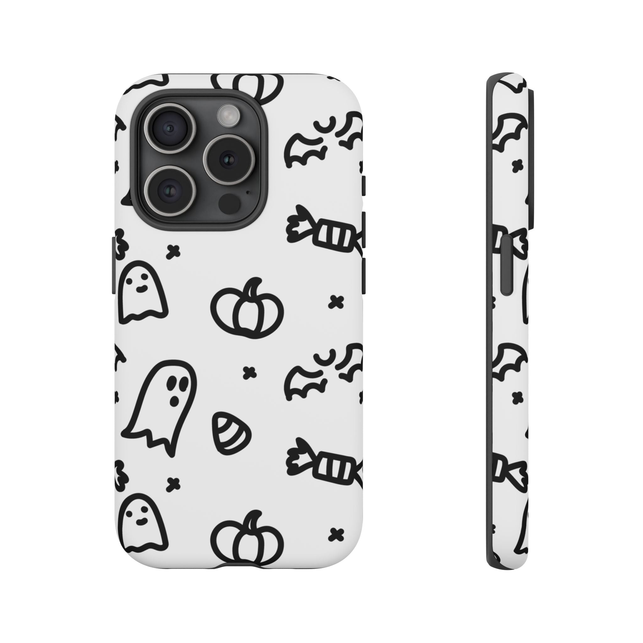 Halloween Themed Phone Case, Spooky Ghosts and Pumpkins, Fall Decor, Costume Party, Trick or Treat