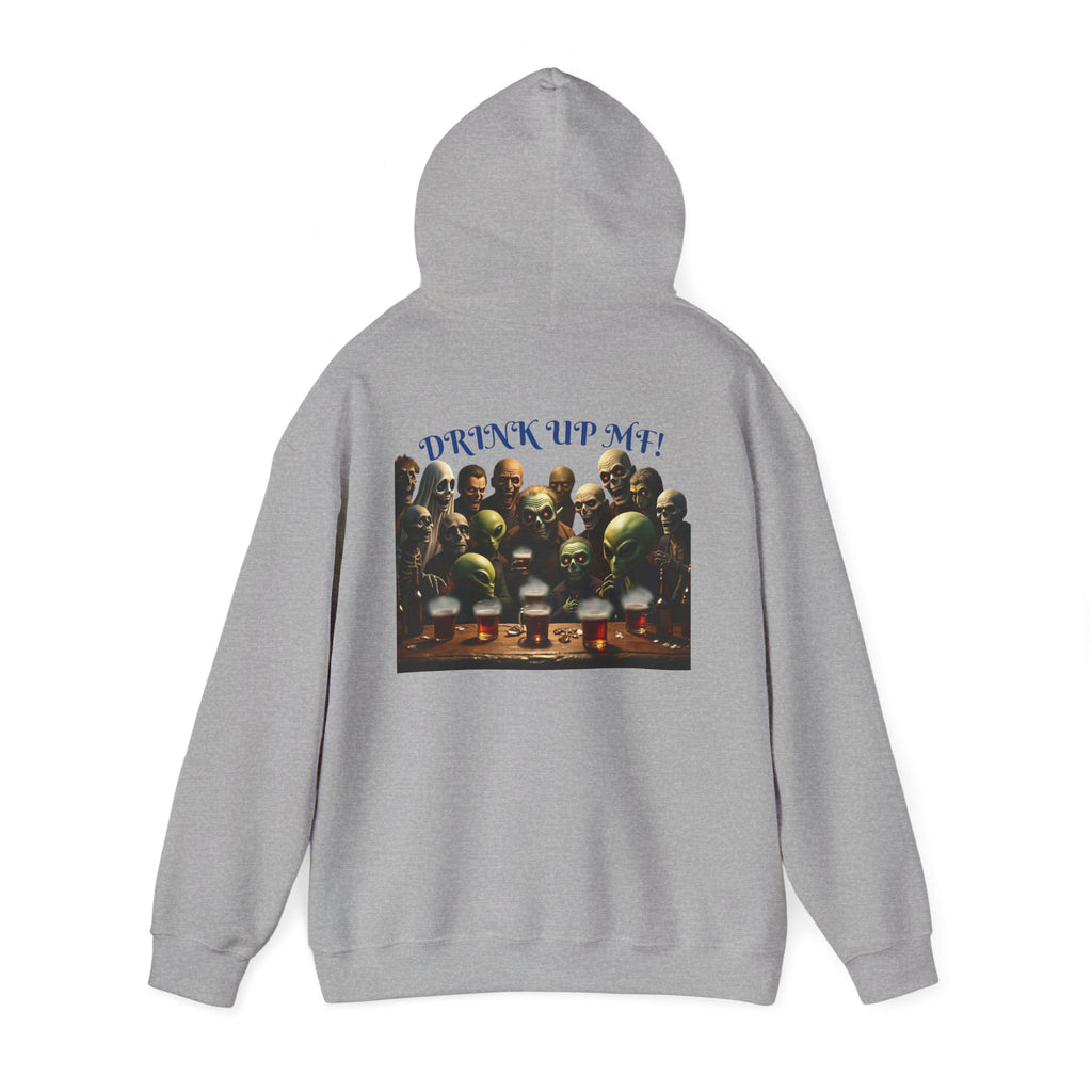 VYBZ Aliens and Monsters Unisex Hooded Sweatshirt - Funny Quote Design