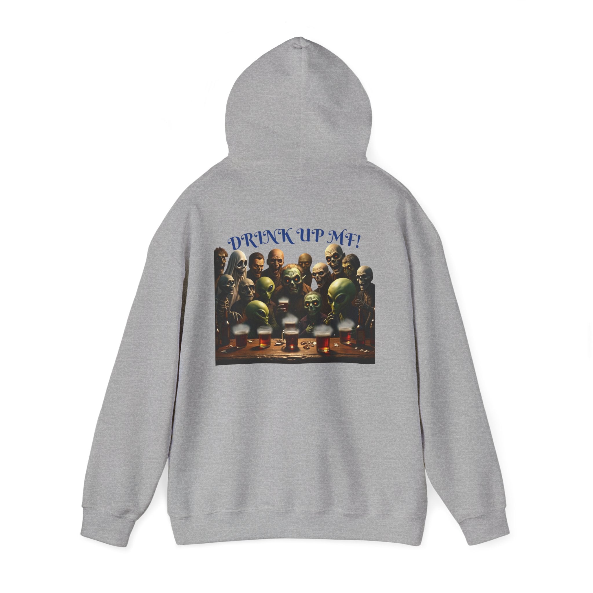 VYBZ Aliens and Monsters Unisex Hooded Sweatshirt - Funny Quote Design