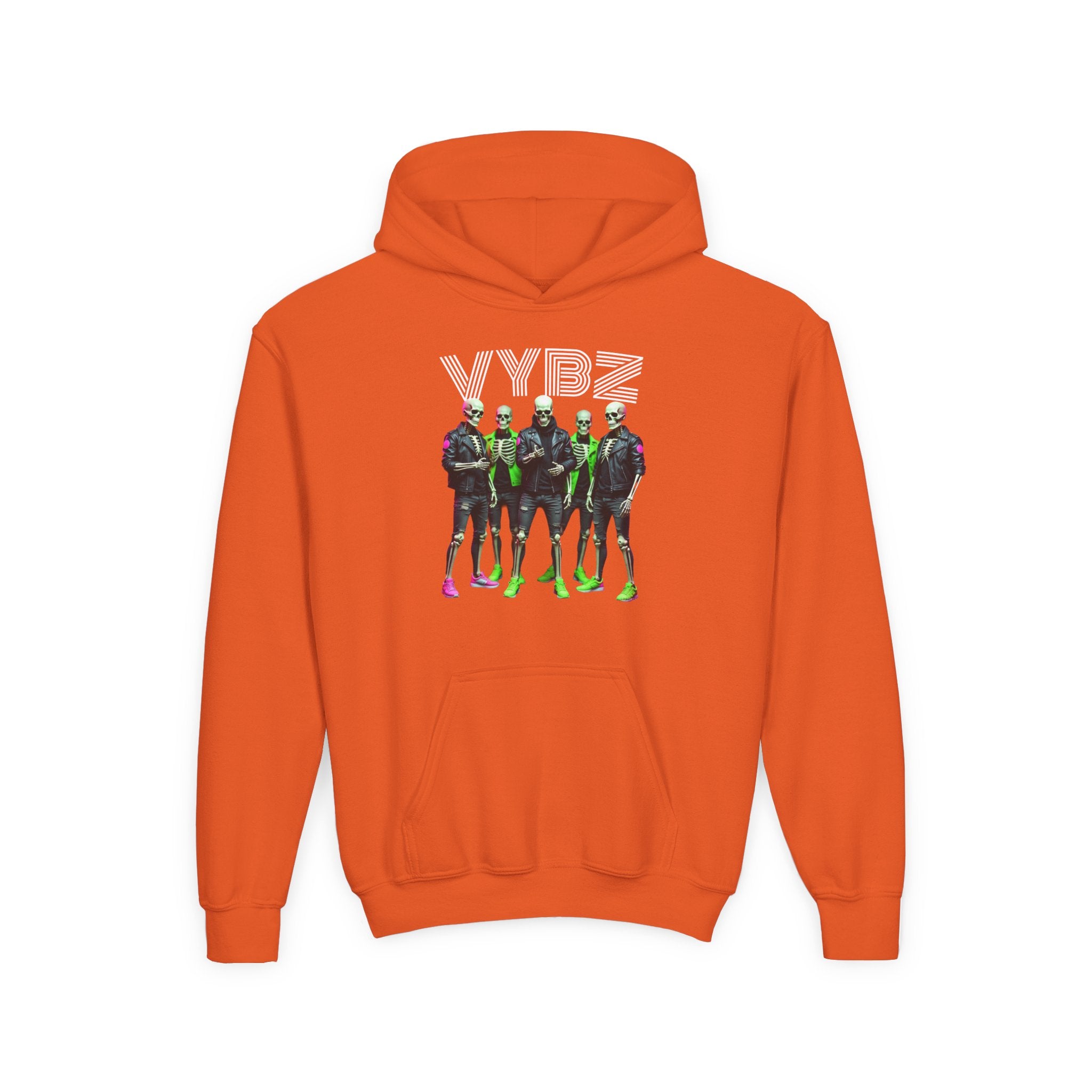 VYBZ Youth Hoodie - Stylish Heavy Blend Sweatshirt for Teens, Graphic Hooded Sweatshirt, Casual Streetwear, Birthday Gift