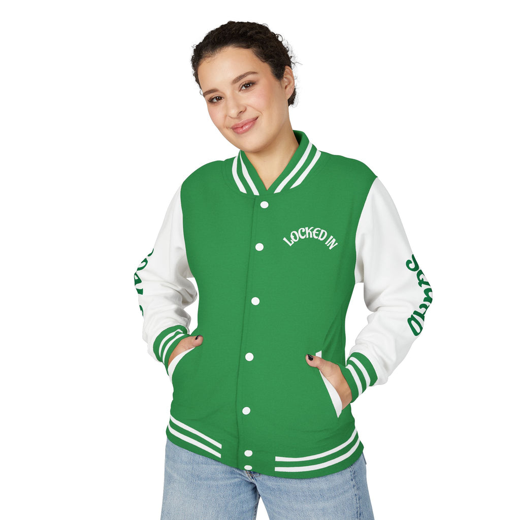 VYBZ "Locked In Goals" Heavyweight Letterman Jacket