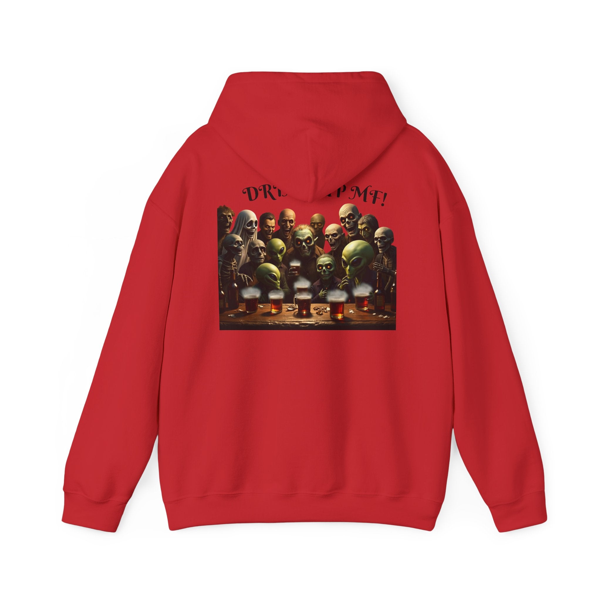 VYBZ Aliens and Monsters Unisex Hooded Sweatshirt - Funny Quote Design