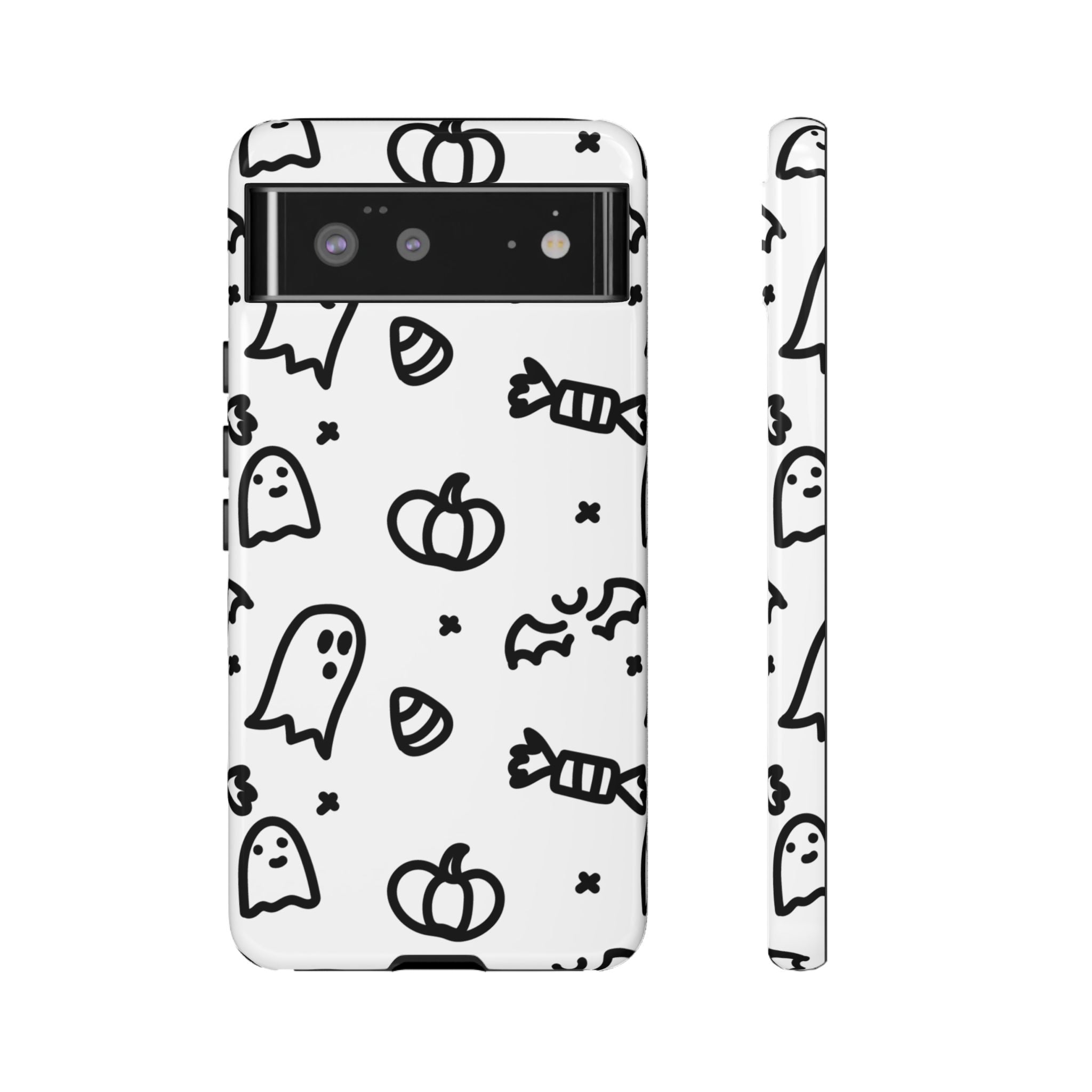 Halloween Themed Phone Case, Spooky Ghosts and Pumpkins, Fall Decor, Costume Party, Trick or Treat