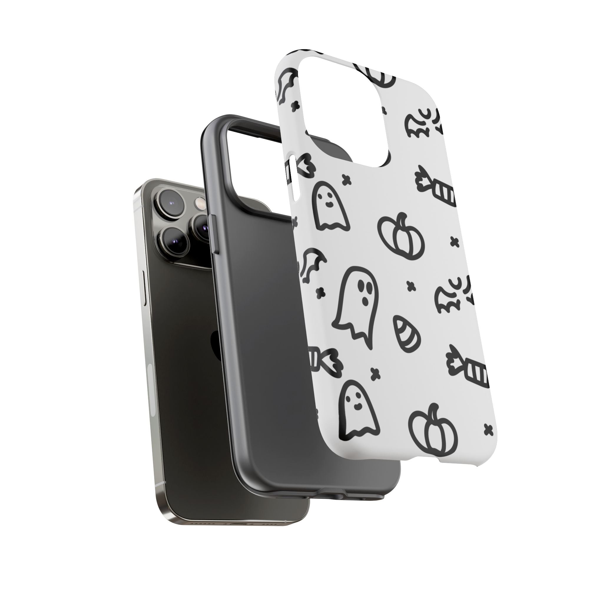 Halloween Themed Phone Case, Spooky Ghosts and Pumpkins, Fall Decor, Costume Party, Trick or Treat