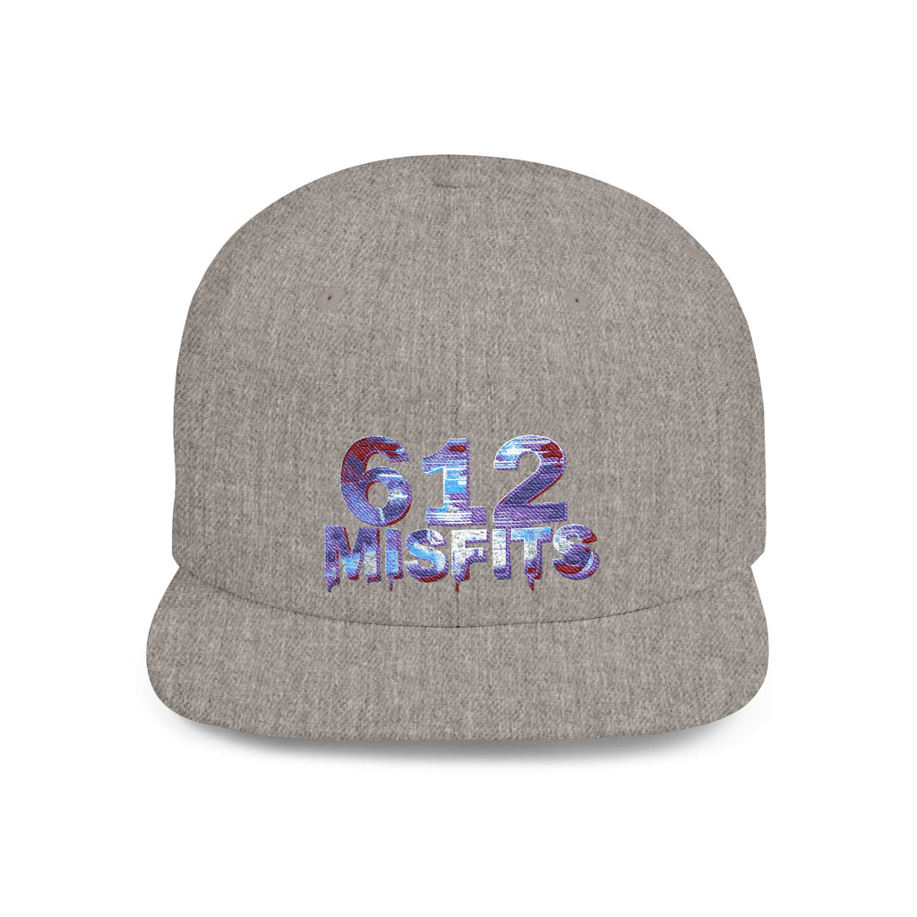 612 Misfits Flat Bill Snapback Hat – Retro Graphic Streetwear Cap