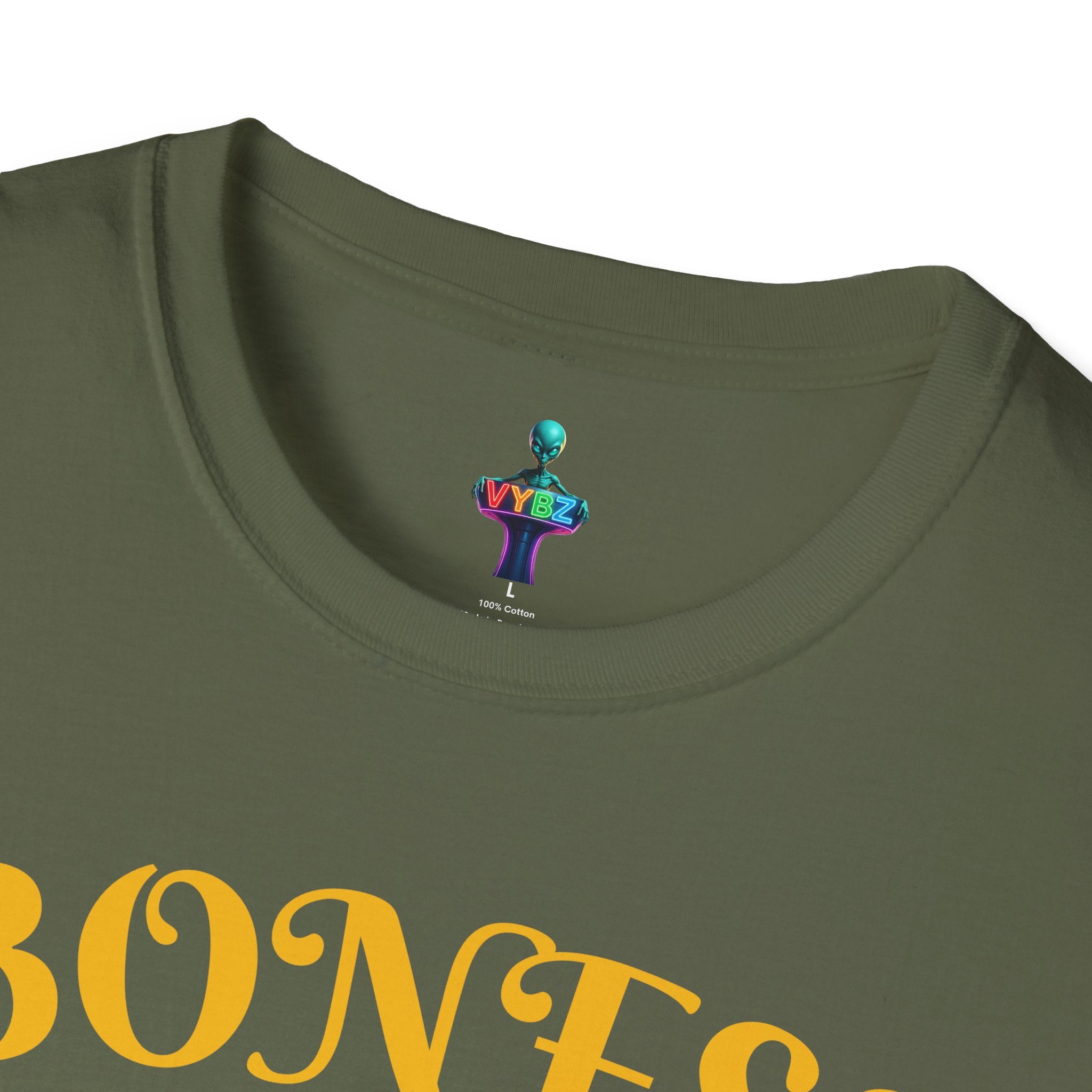 Softstyle T-Shirt with VYBZ Dogs Playing Dominos Urban Slang Design