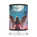 Tripod Lamp with Angel Wings Shade