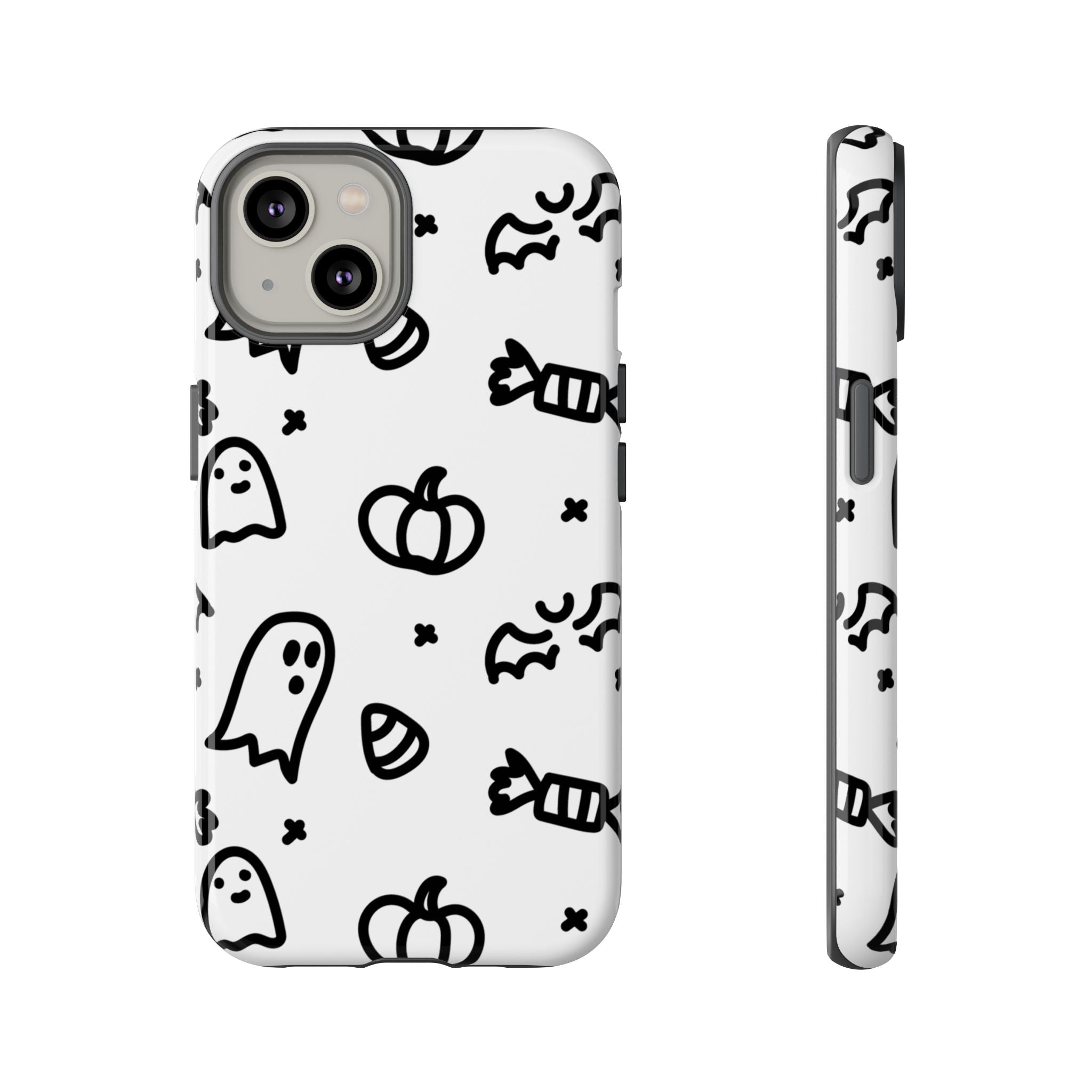 Halloween Themed Phone Case, Spooky Ghosts and Pumpkins, Fall Decor, Costume Party, Trick or Treat
