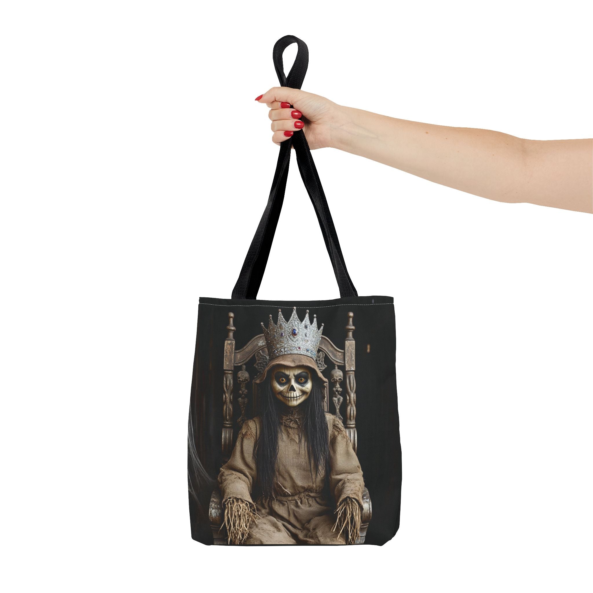 VYBZ Tote Bag - Spooky Skeleton Queen Halloween Design