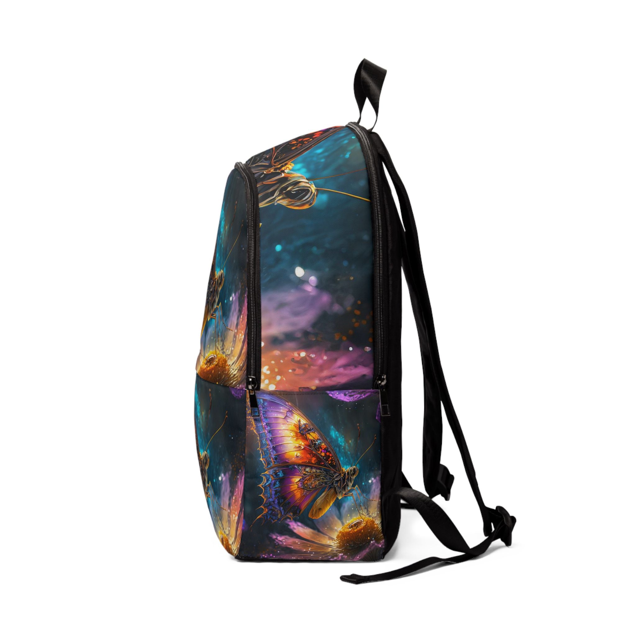 VYBZ Colorful Butterfly Print Backpack