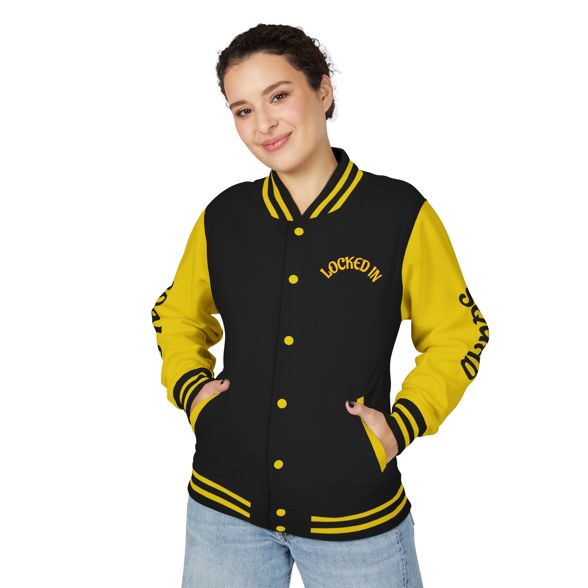 VYBZ "Locked In Goals" Heavyweight Letterman Jacket