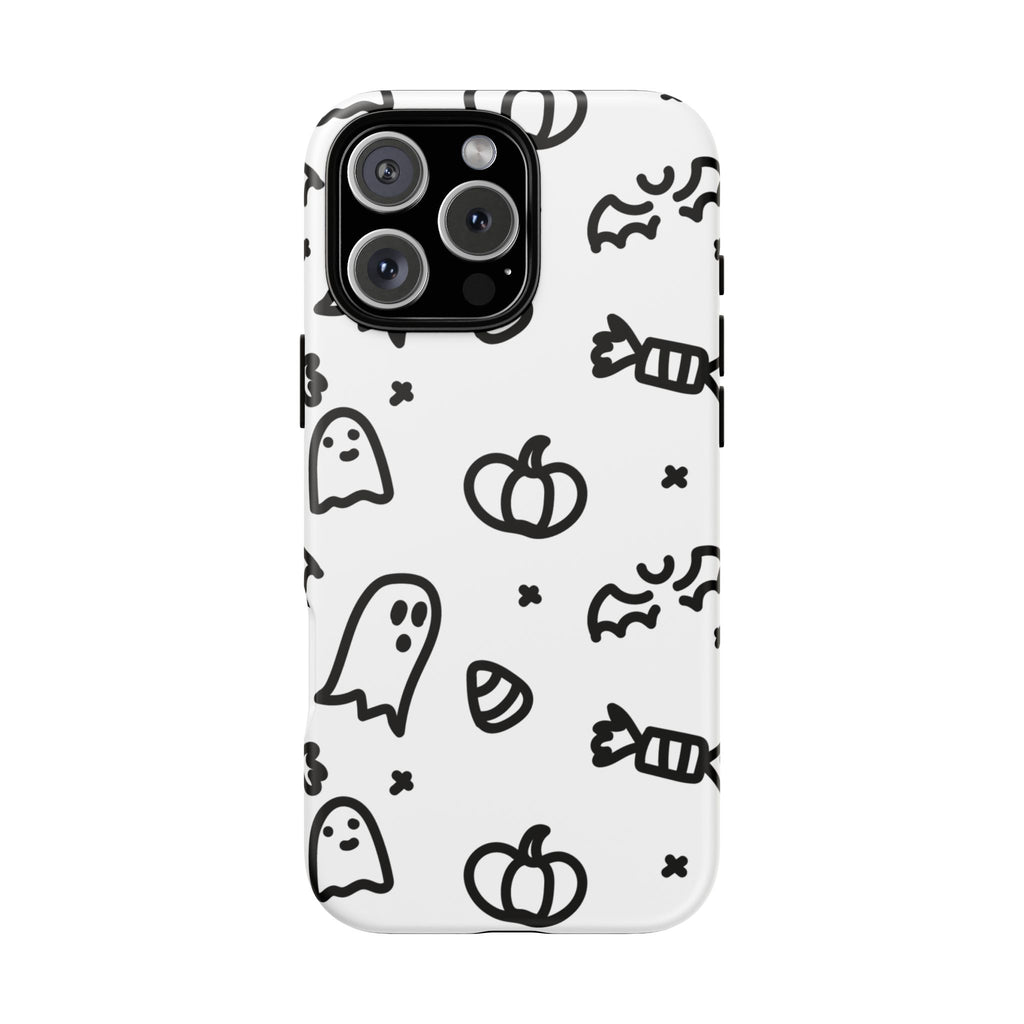 Halloween Themed Phone Case, Spooky Ghosts and Pumpkins, Fall Decor, Costume Party, Trick or Treat