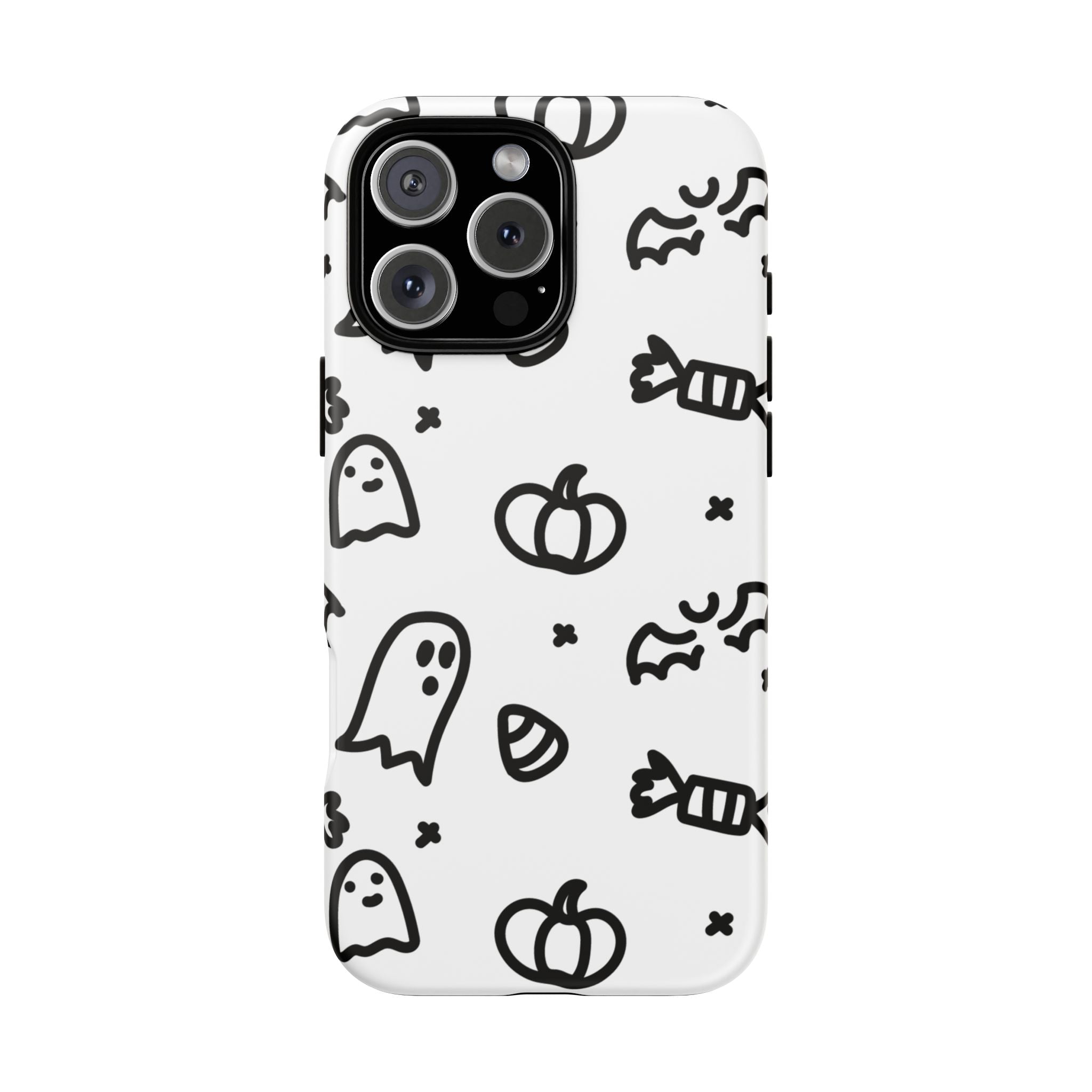 Halloween Themed Phone Case, Spooky Ghosts and Pumpkins, Fall Decor, Costume Party, Trick or Treat