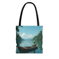 VYBZ Serene Alien Fishing Scenic Tote Bag